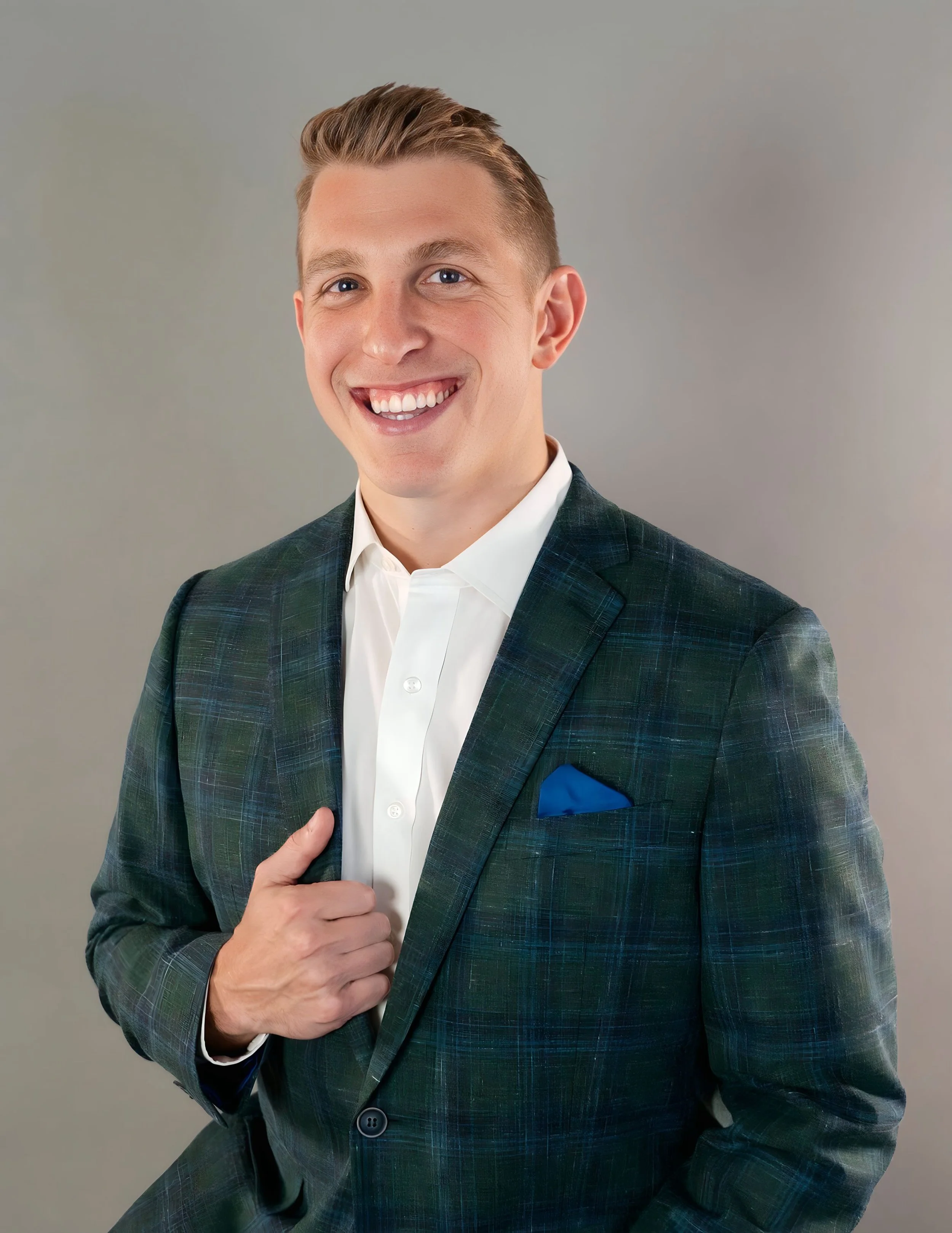 Dr. Jaicks in a suit