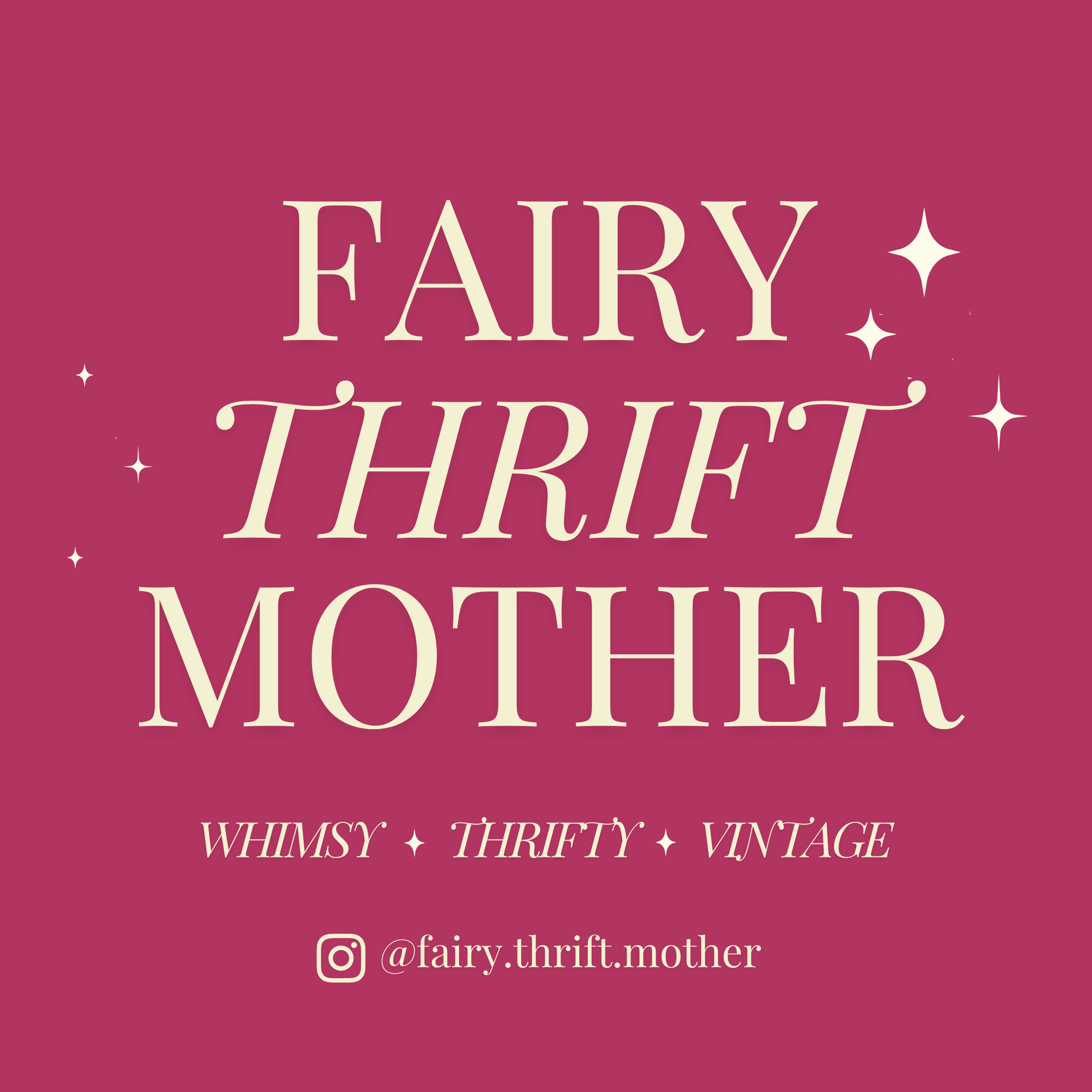 Fairy Thrift Mother Logo Circle