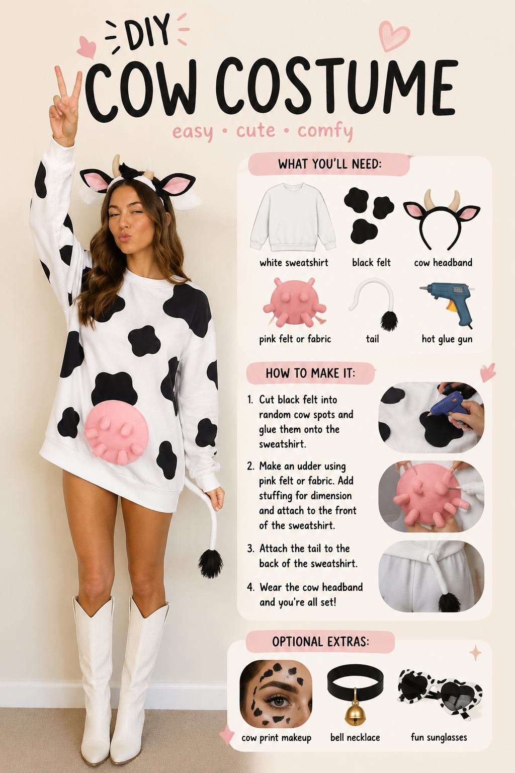 DIY Cow Costume: Easy, Cute, and Budget-Friendly Ideas for Halloween, Parties, and Dress-Up