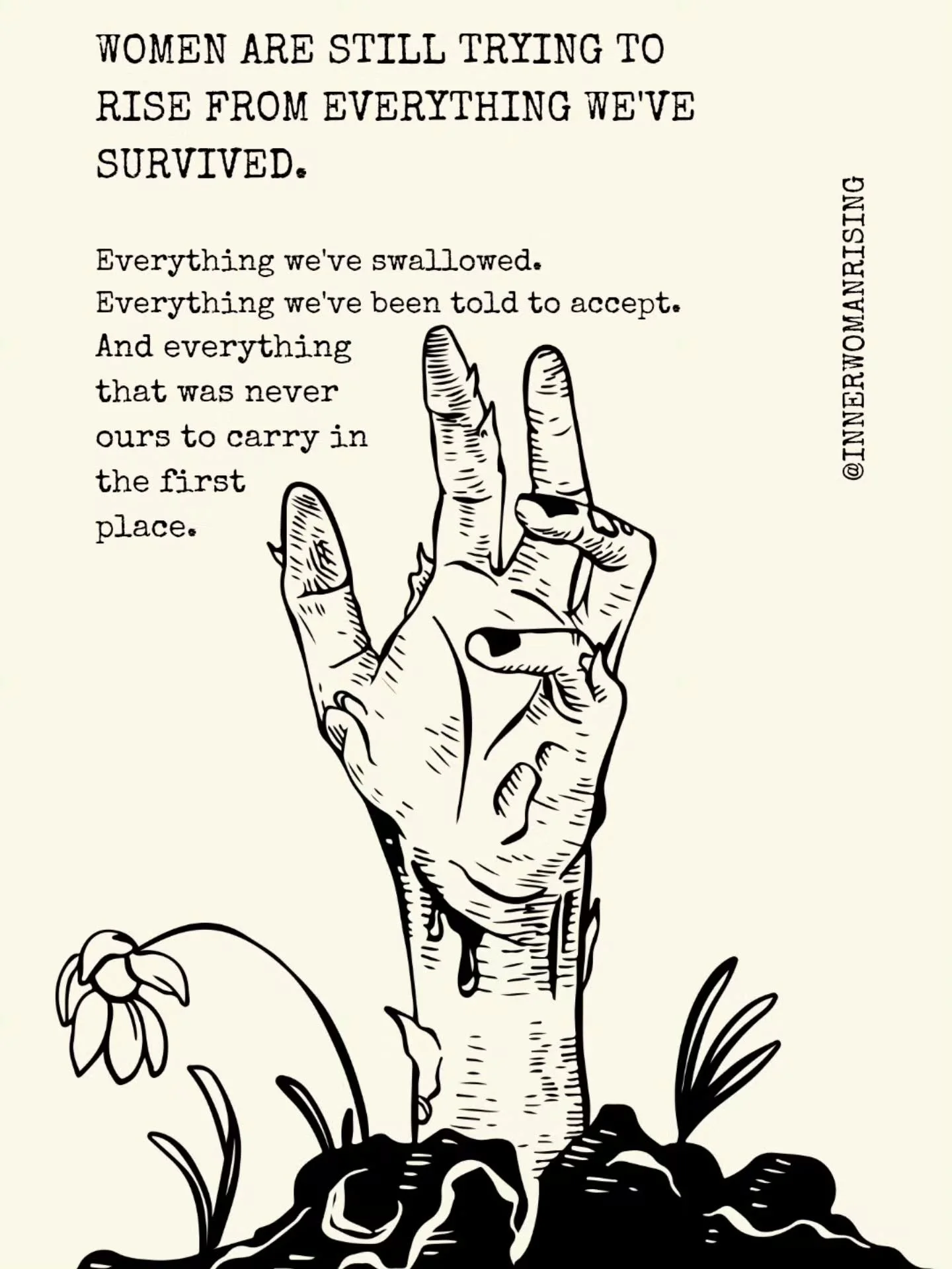 We see you. 💛
Our grandmothers. Our mothers. Our aunts. Our sisters. Our friends.

Every woman has her own story. Her own battles. Her own things she's survived, swallowed, carried and clawed her way out of.

We don't all rise at the same time. We d