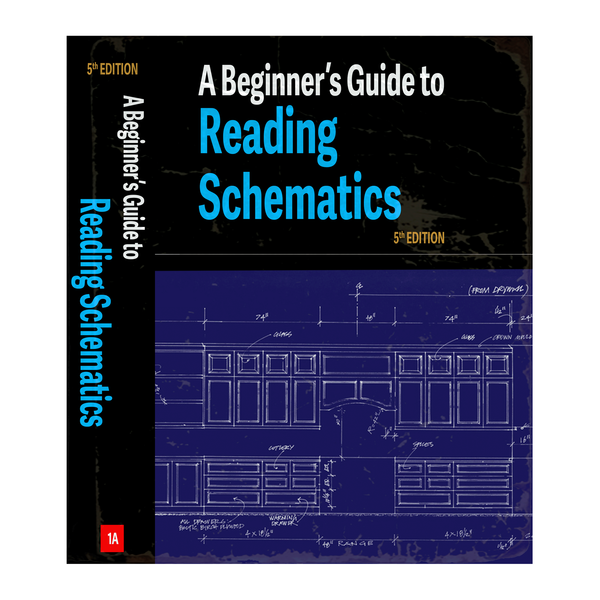 Custom book cover for industrial office.