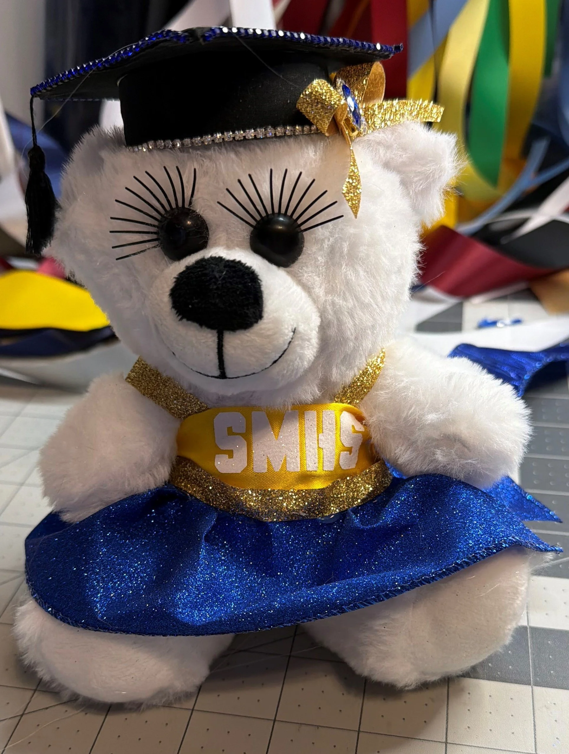 Bear with Eyelashes and Uniform