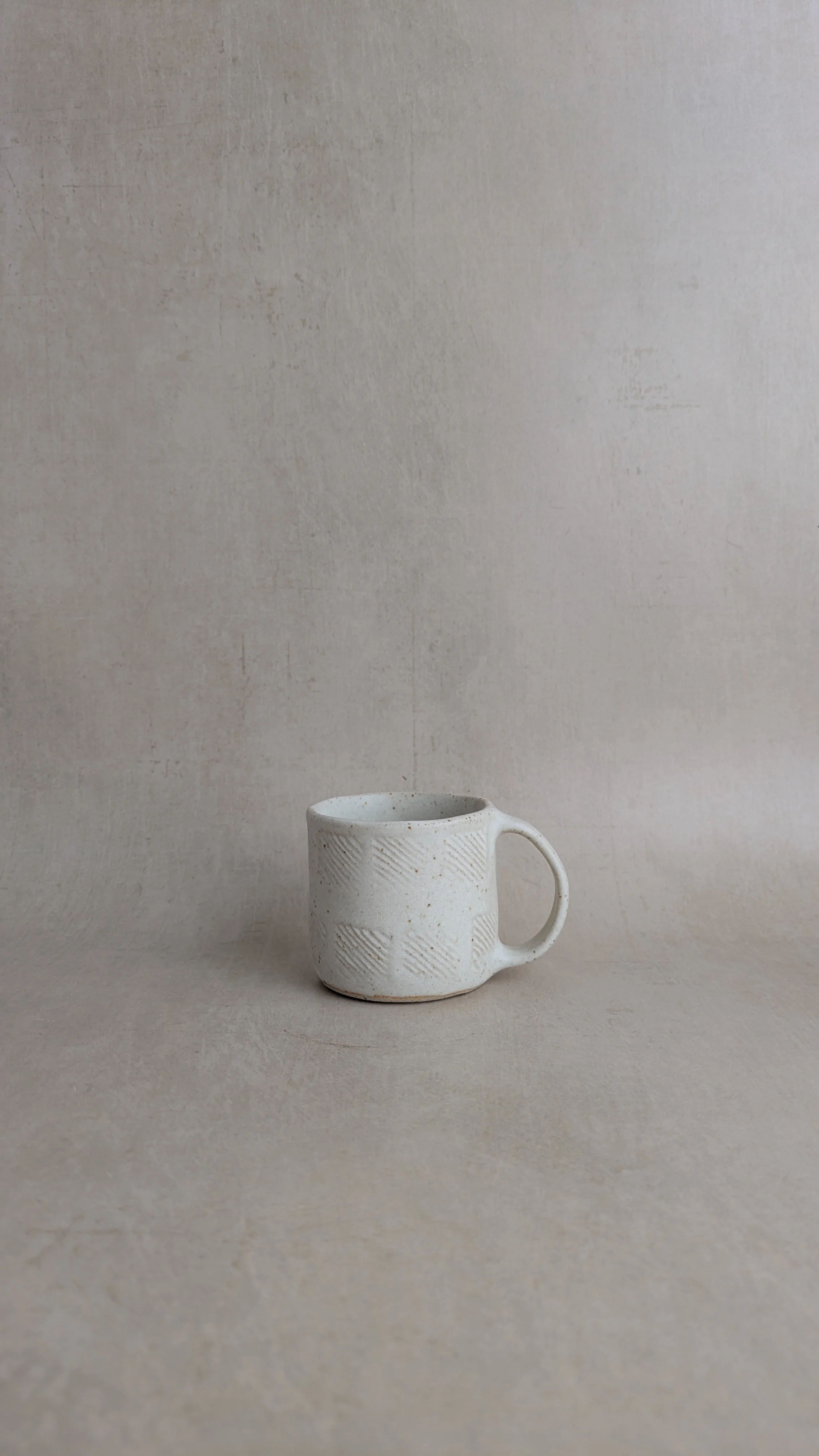 Textured Little Mug in Cream