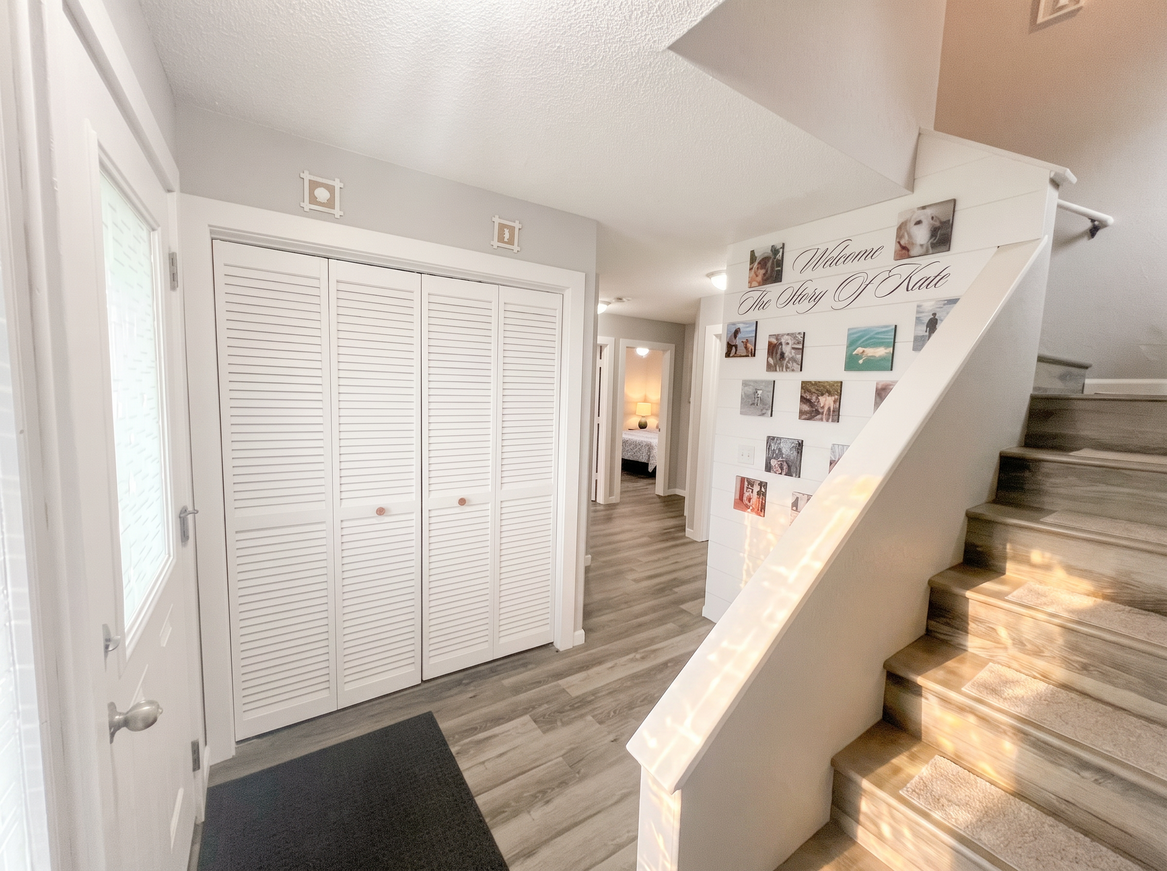 Washer/Dryer behind the bifold doors on the bedroom floor!