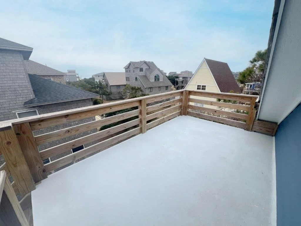 Observation deck with views of the ocean and sound