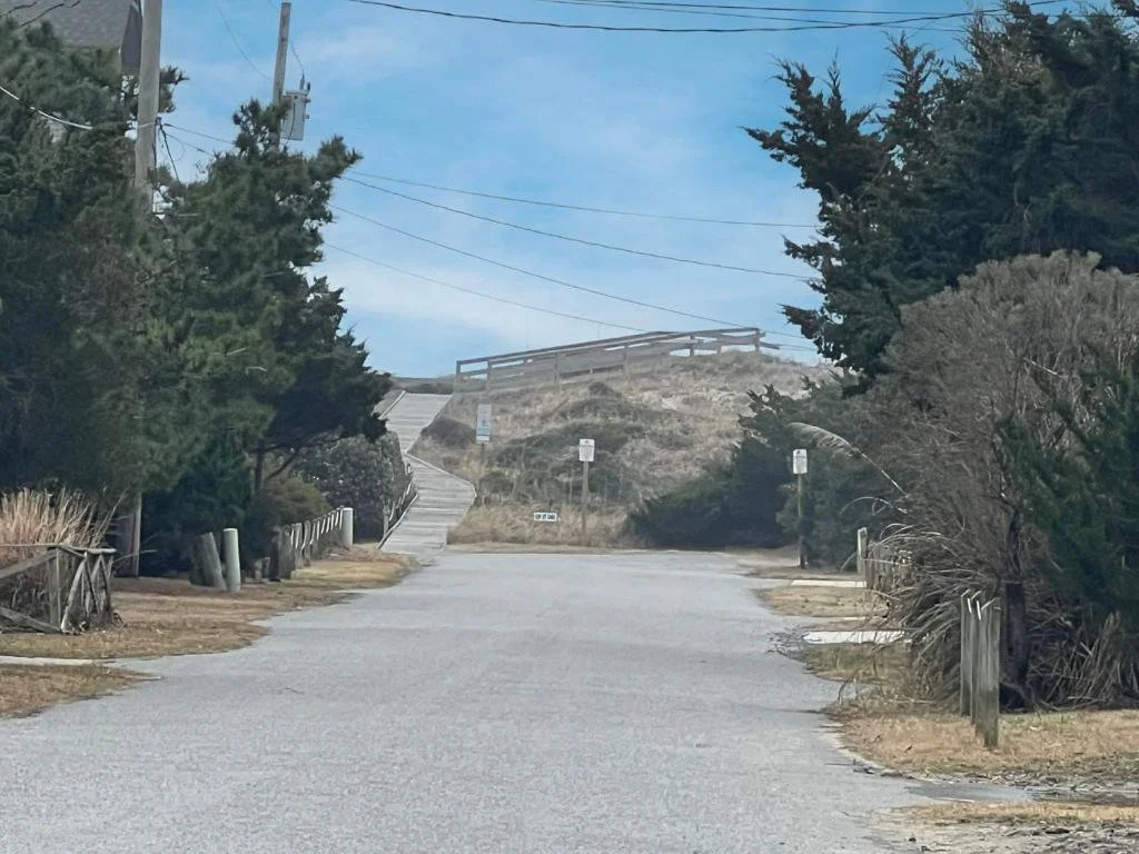 500 feet to the boadrwalk that takes you to the sand!