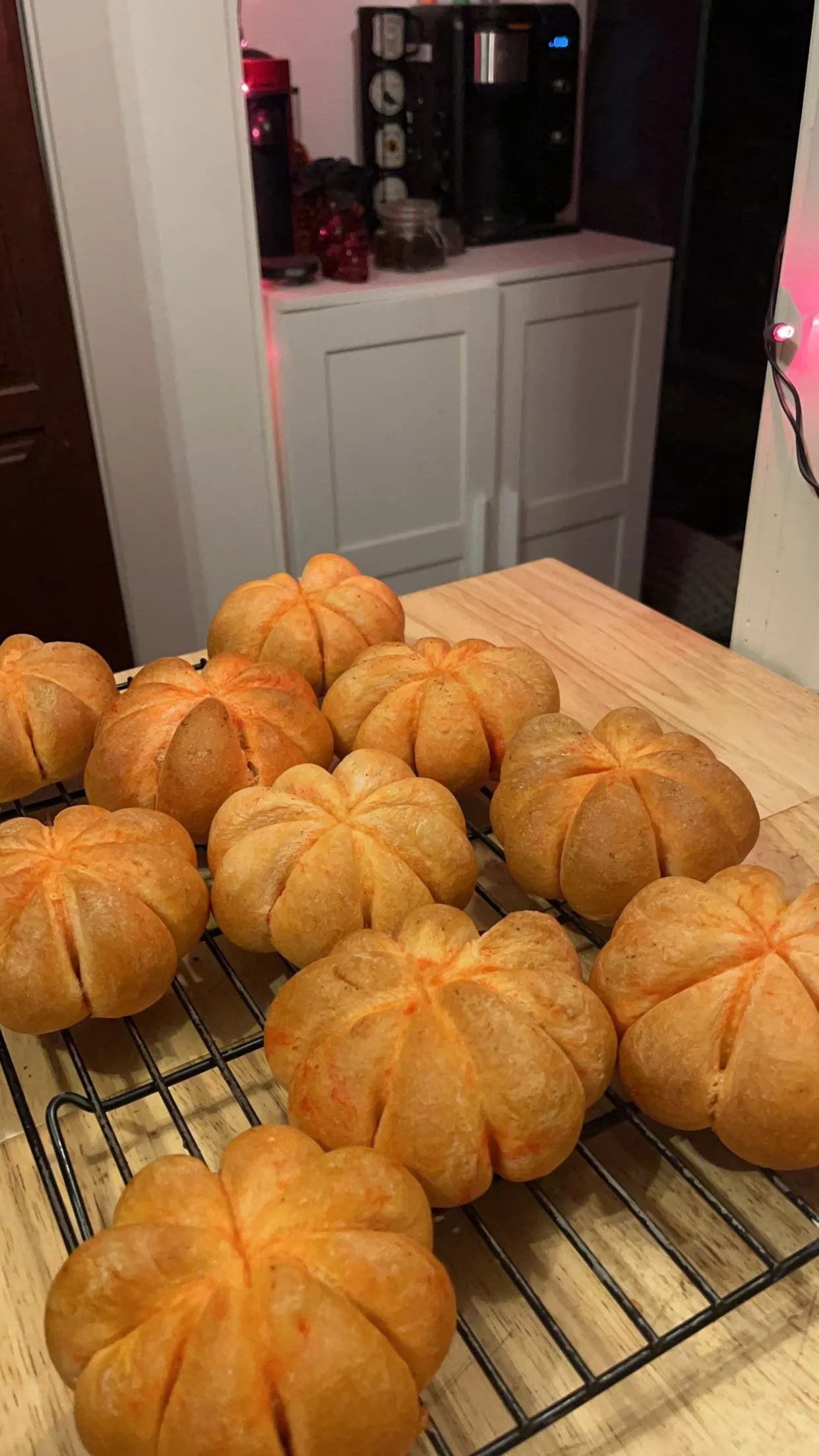 Pumpkin Shaped Bagels
