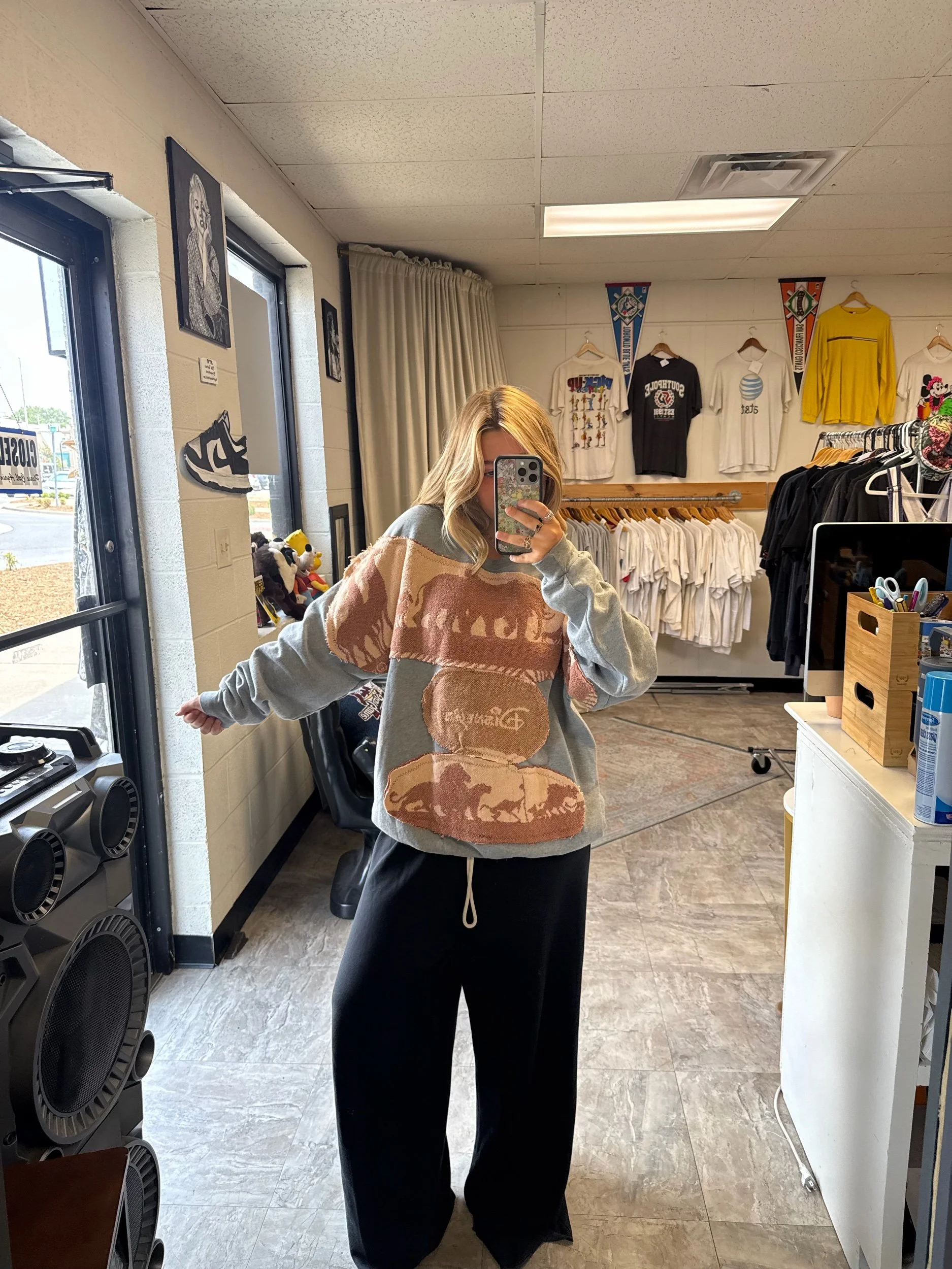 Lion King tapestry crewneck
