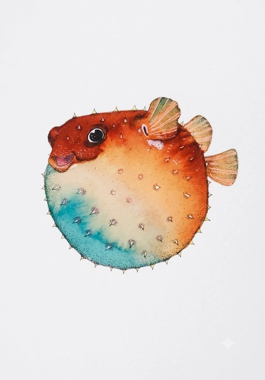 Cheeky Bubbles – Commissioned Watercolour Painting