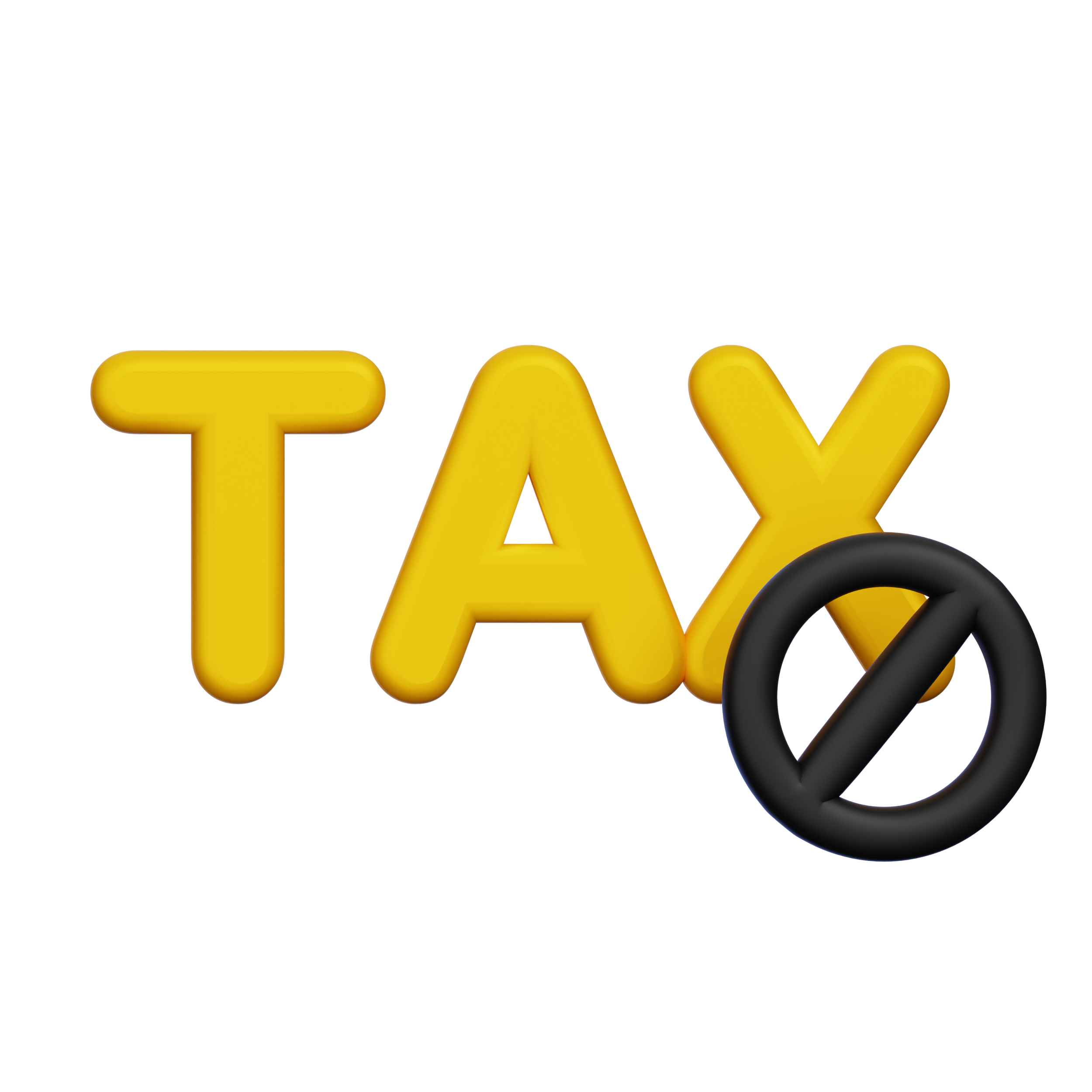 Gold-colored text spelling out 'TAY' with a black background.
