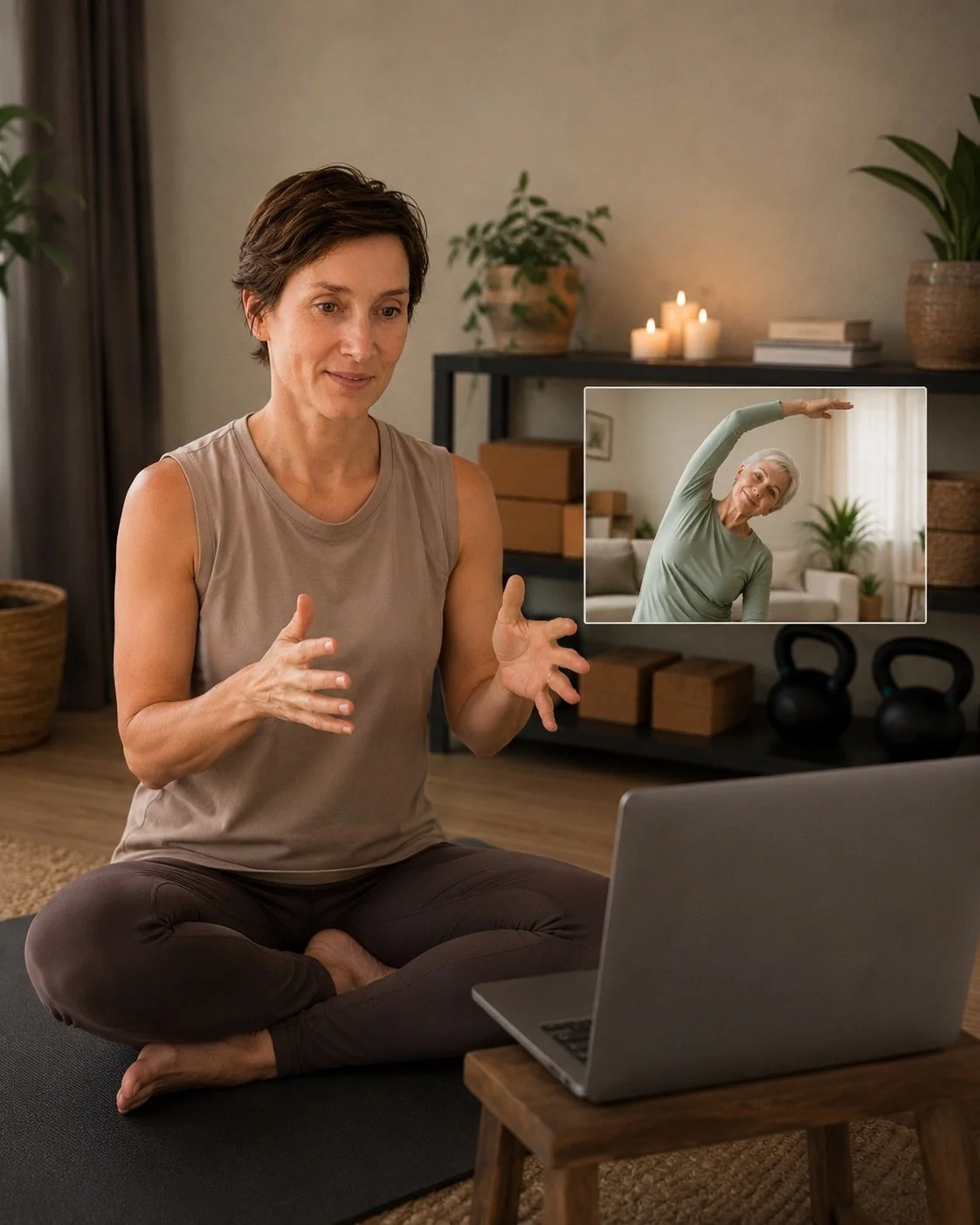 Brooke Fricke online coaching for adults 50 and older. Movement coaching to build strength, improve balance, increase bone health, functional mobility to live longer