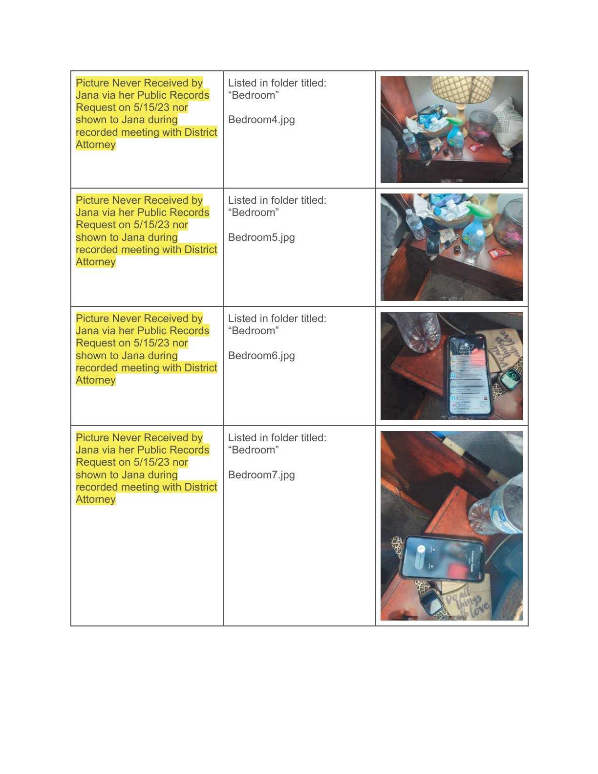 Comparison of Records- Crystal's Case