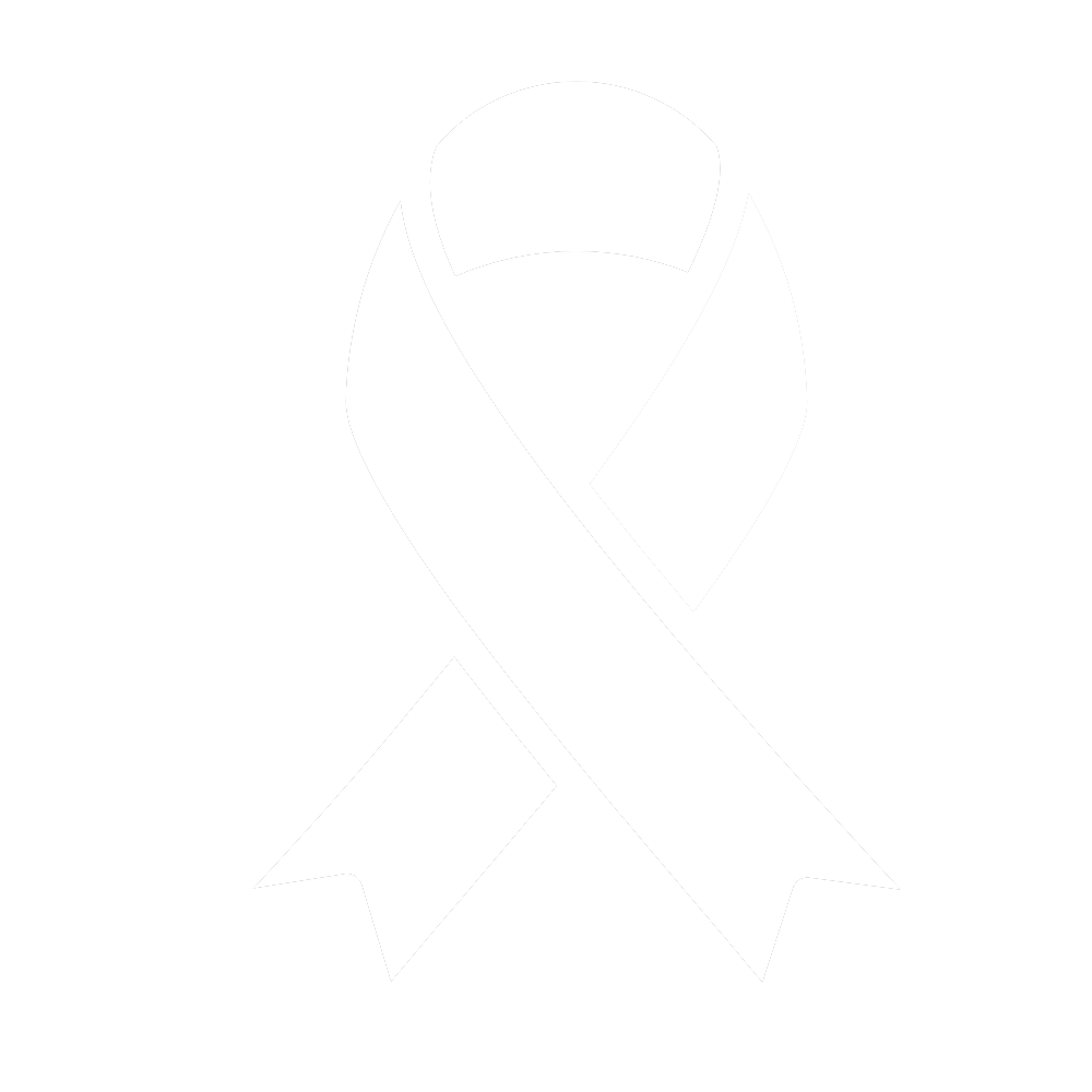 Outline of a ribbon symbol often used for awareness campaigns.