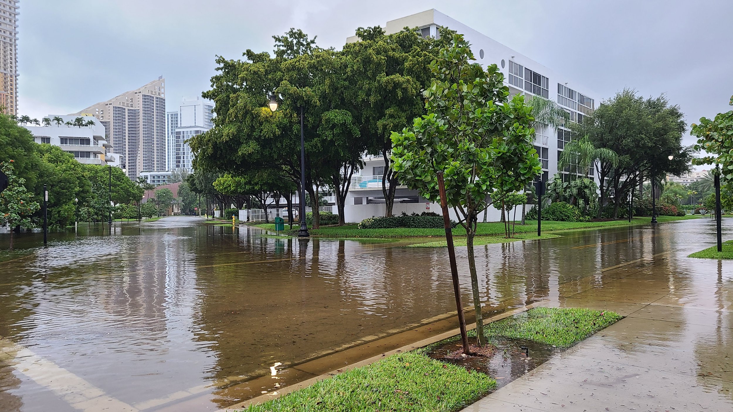 Street flooding along North Bay Road.