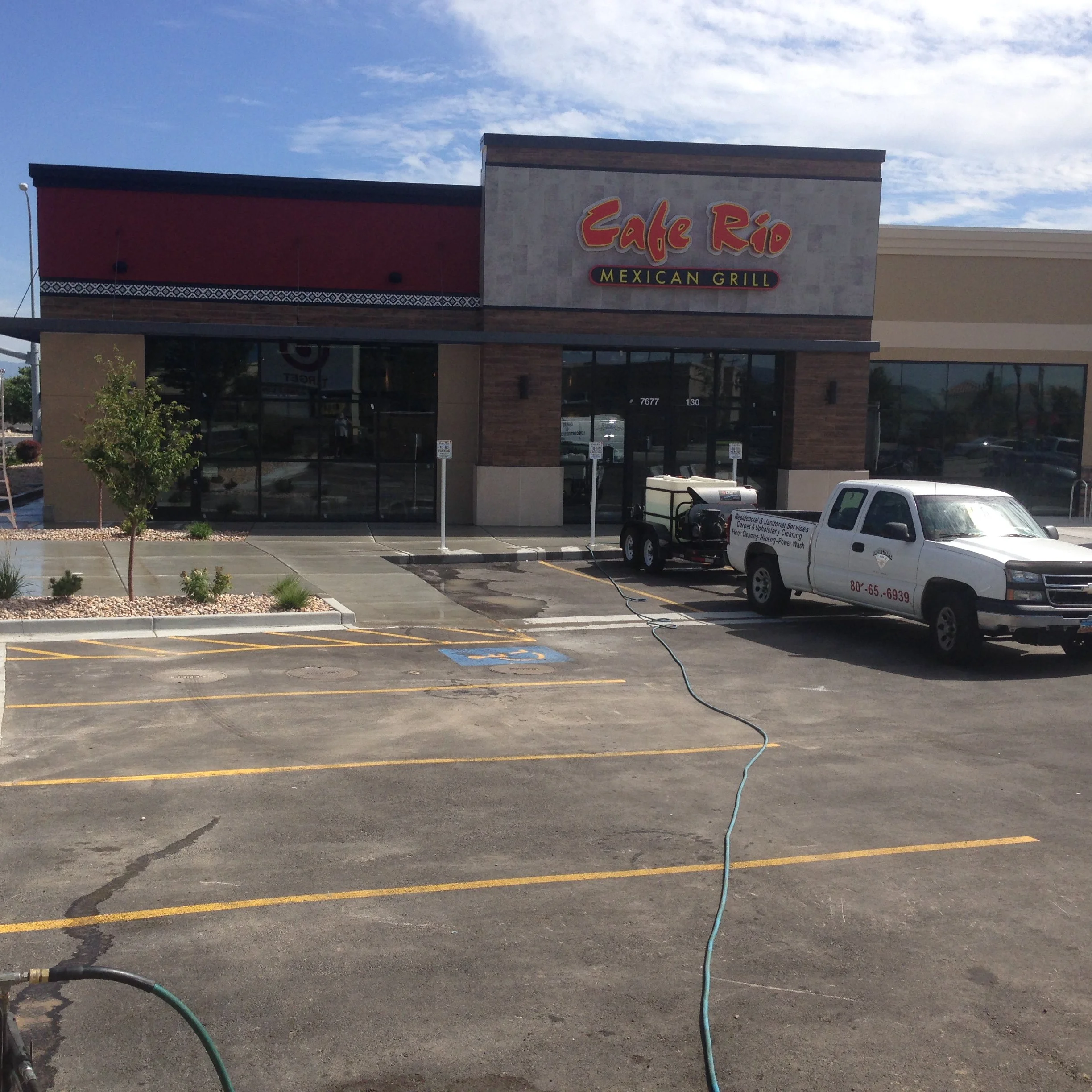 Final Construction cleaning completed by Super Cleaners at a restaurant in Utah.