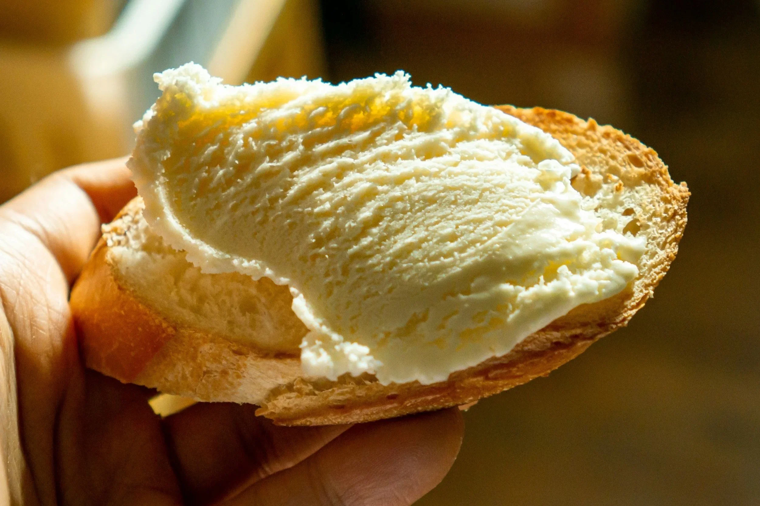 butter on bread