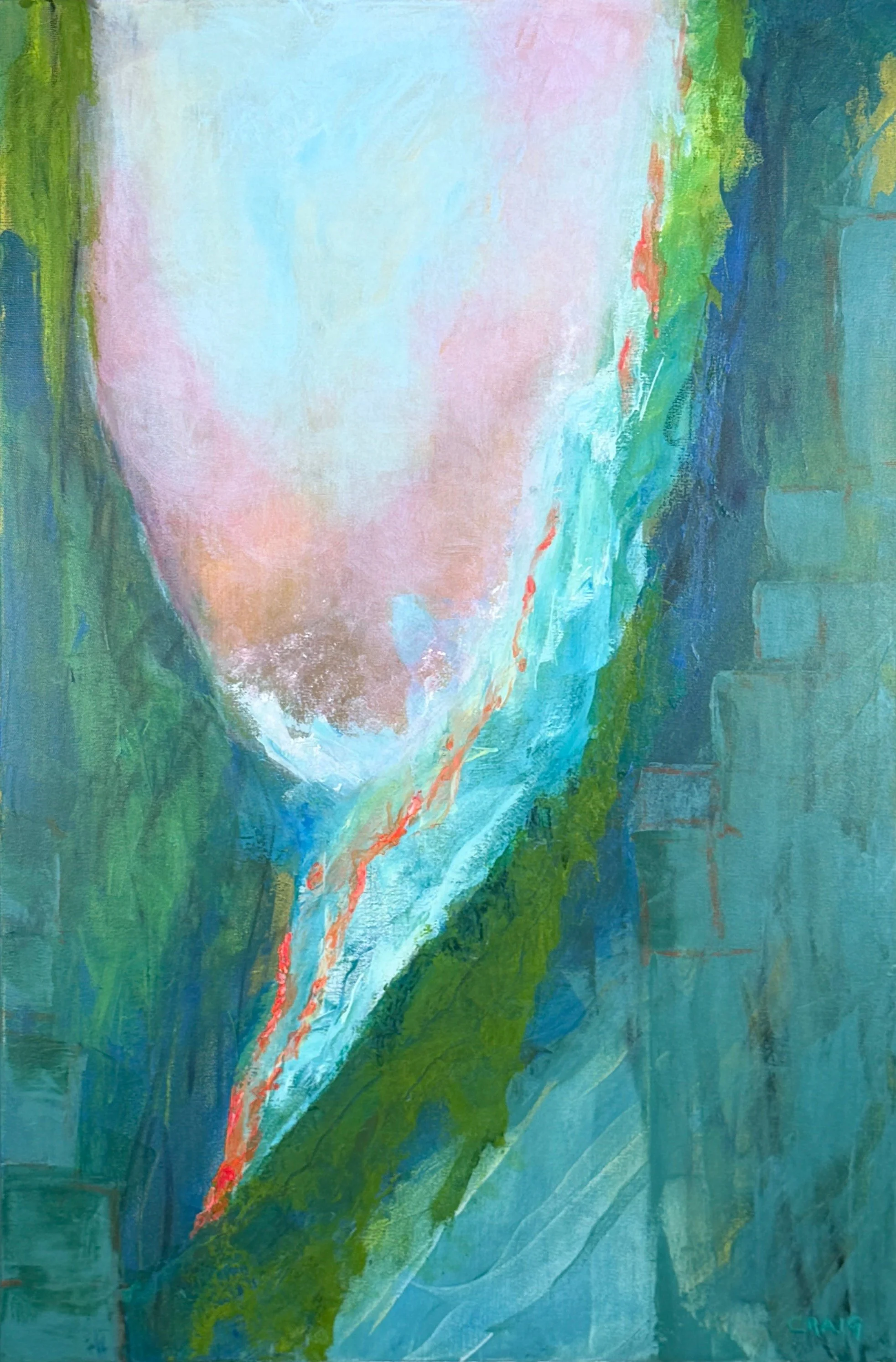 The Divide 
24”x36” Acrylic $650
