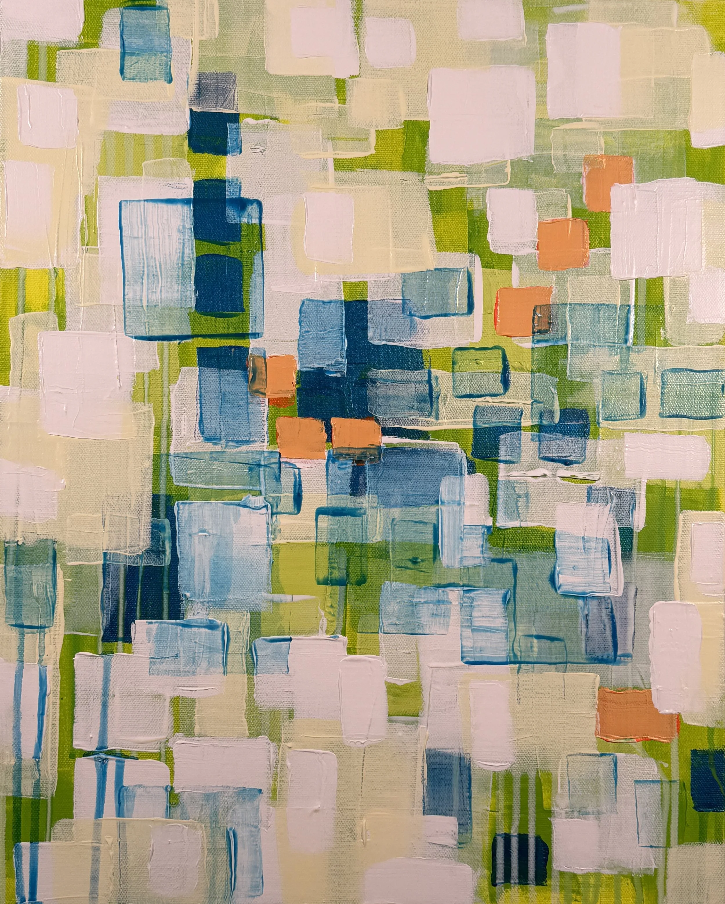 Green Apple Raspberry Sherbet 
16"x20" Acrylic $225