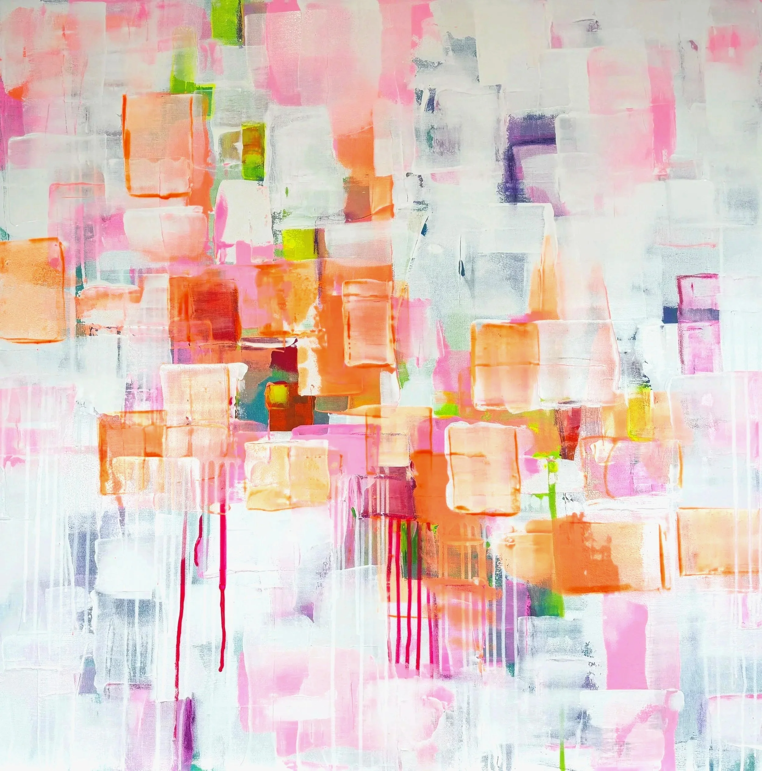 Pushpops in the Cooler 36”x 36” Acrylic