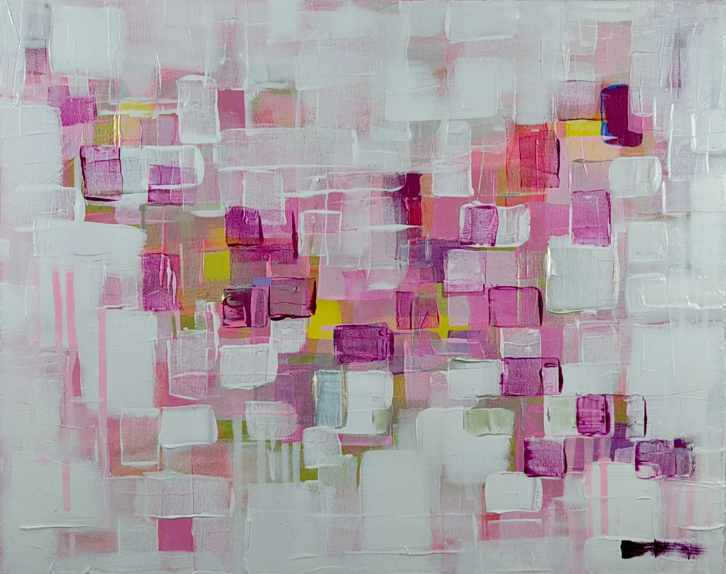 Bubble Gum Ice Cream 20"x 16" Acrylic