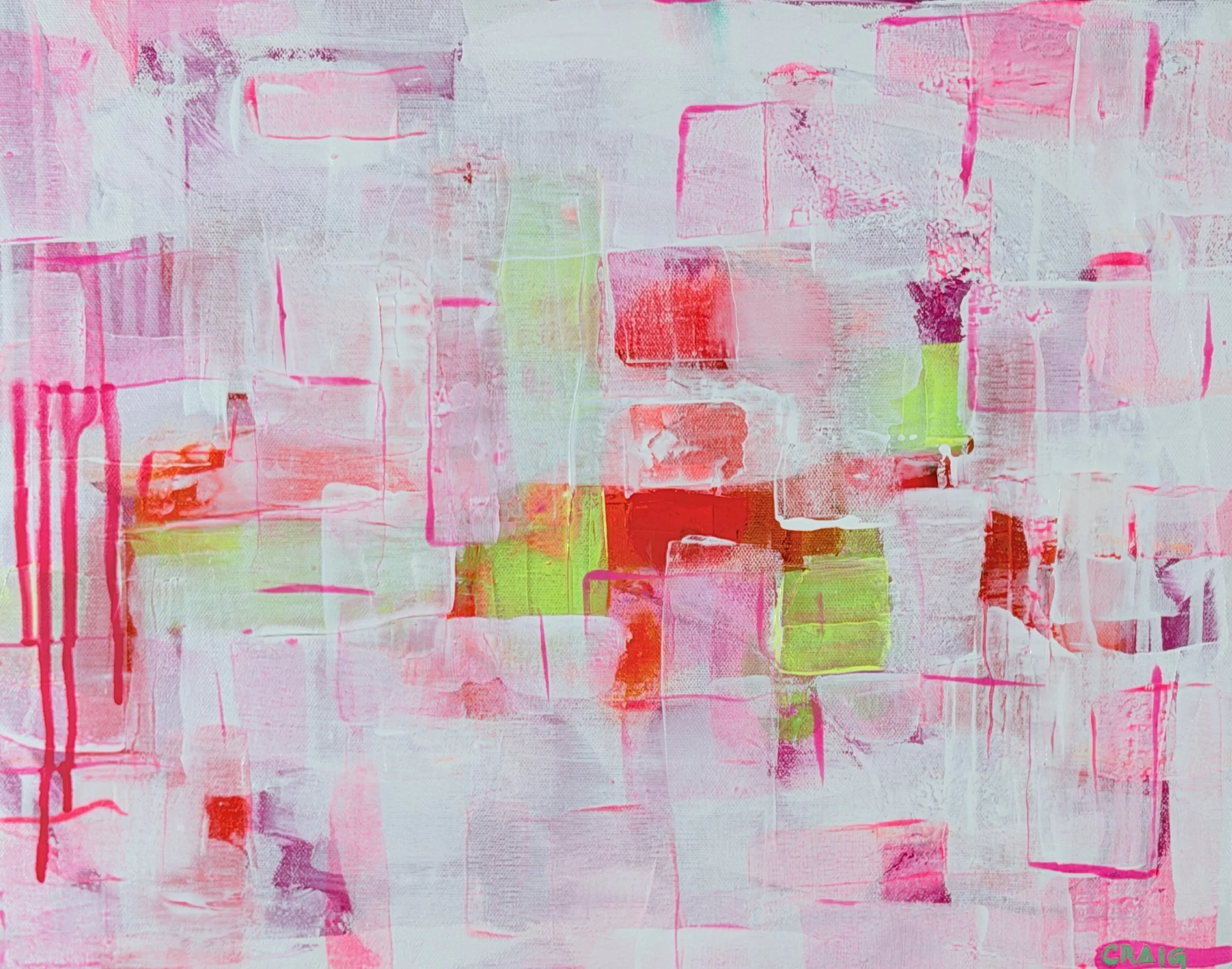 Rainbow Sherbet 16"x 20" Acrylic