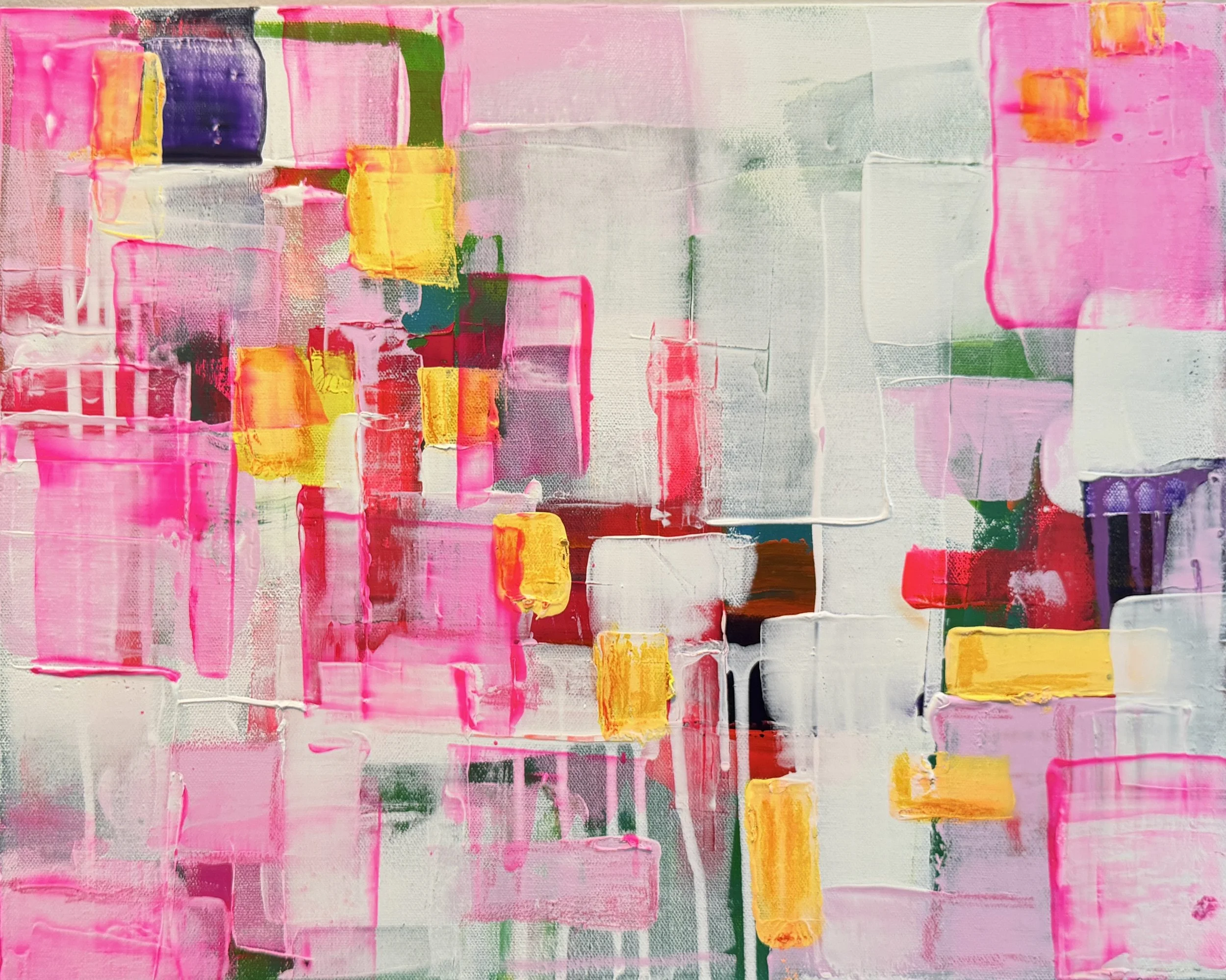 Melting  in the Cooler
20”x16” Acrylic $225