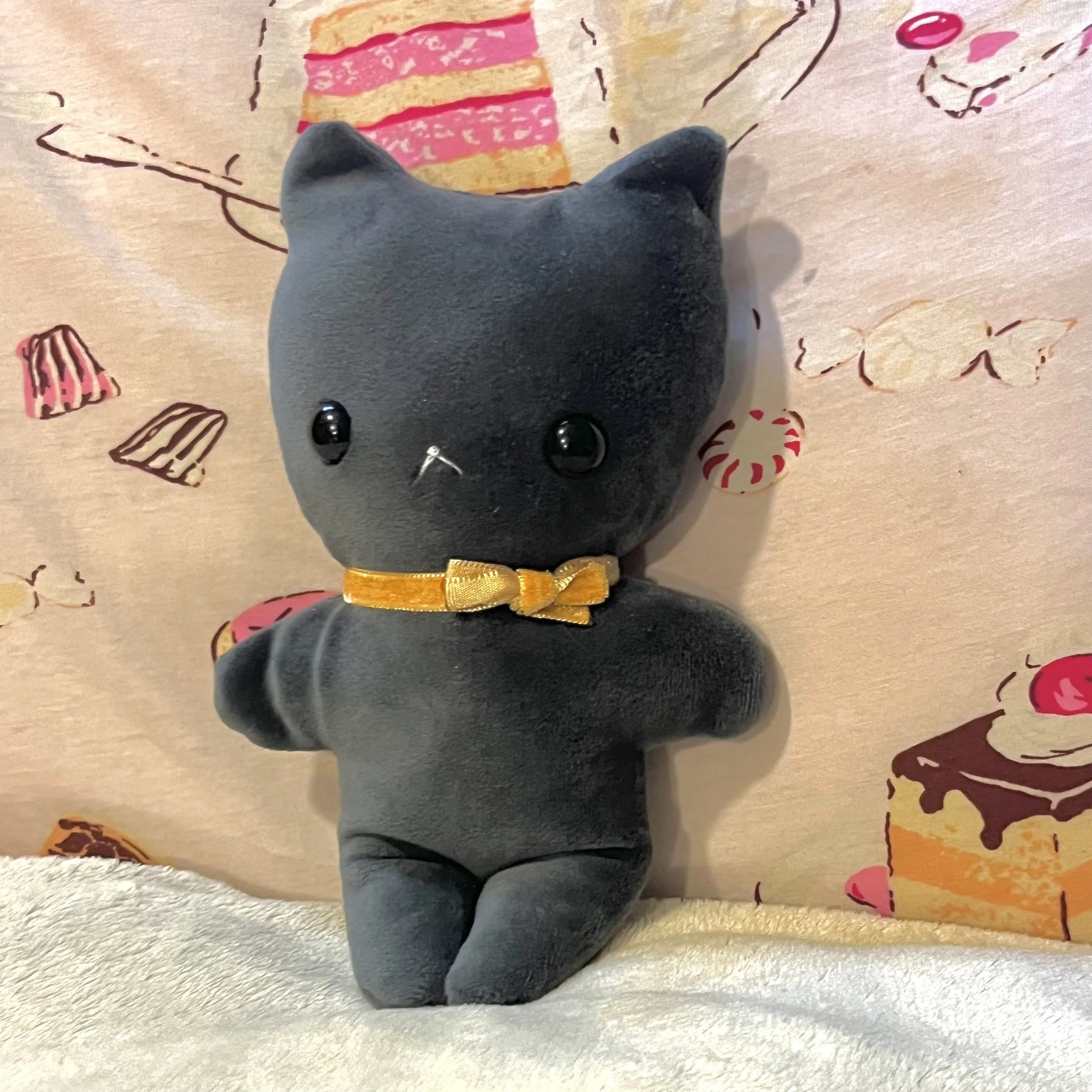 Dark Grey Cat Plushie