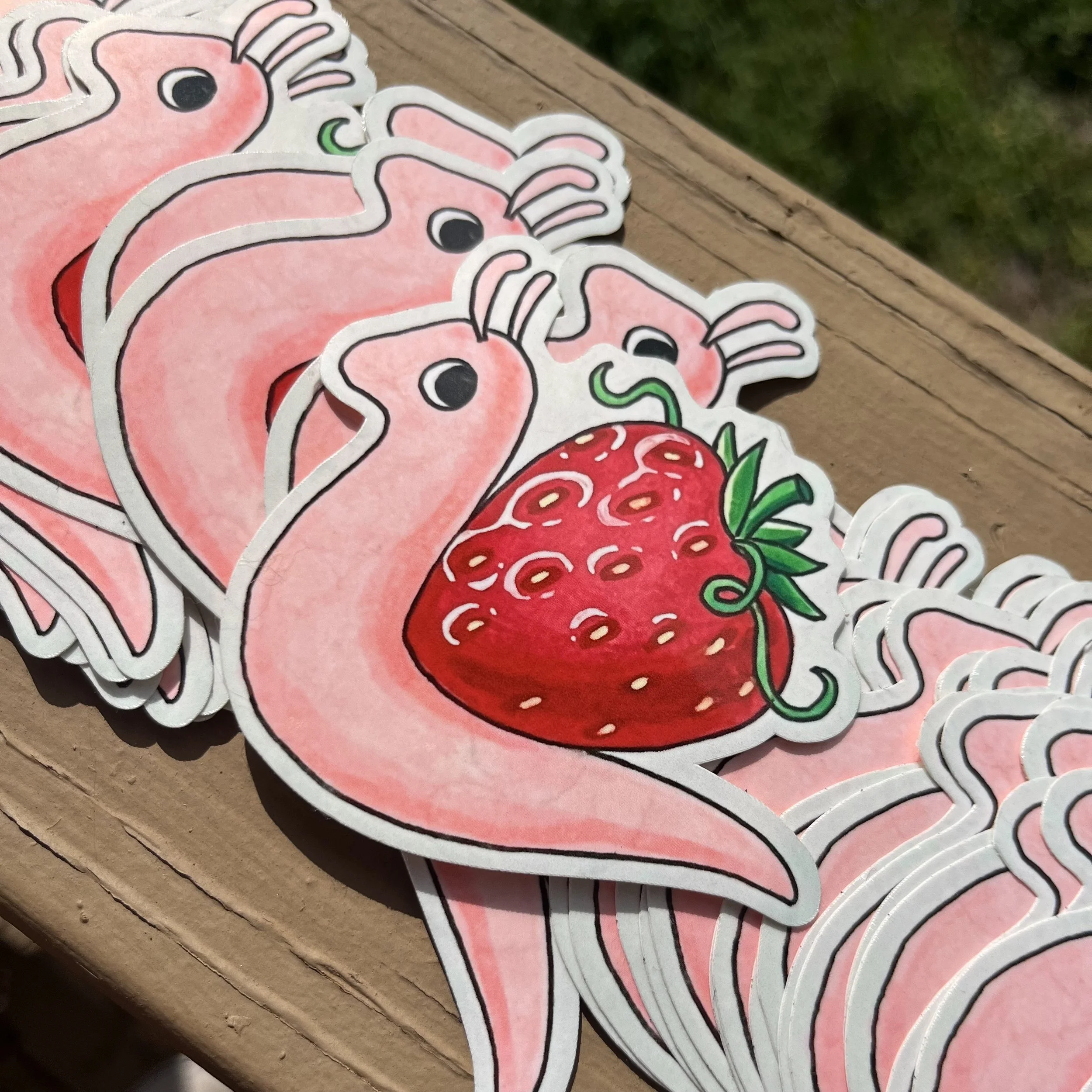Strawberry Snail Sticker