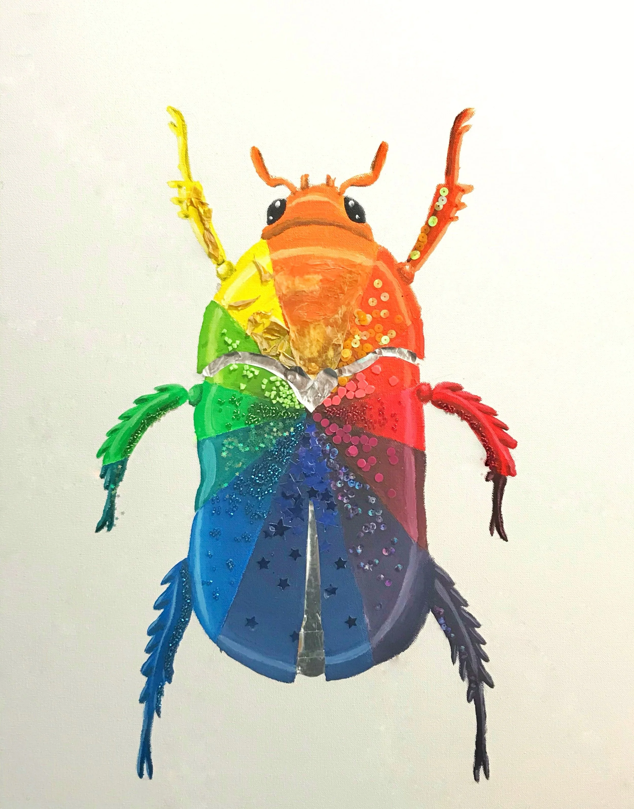 "Rainbow Beetle"- Art Print