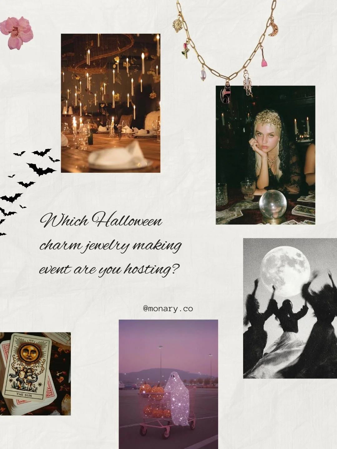 Looking for something fun to do with your gals this October? 

Bring your fav ppl together for a private Monary Charm Bar night! You choose your charms, personalize your necklace, and make something beautiful!

DM me for price list, theme selection a