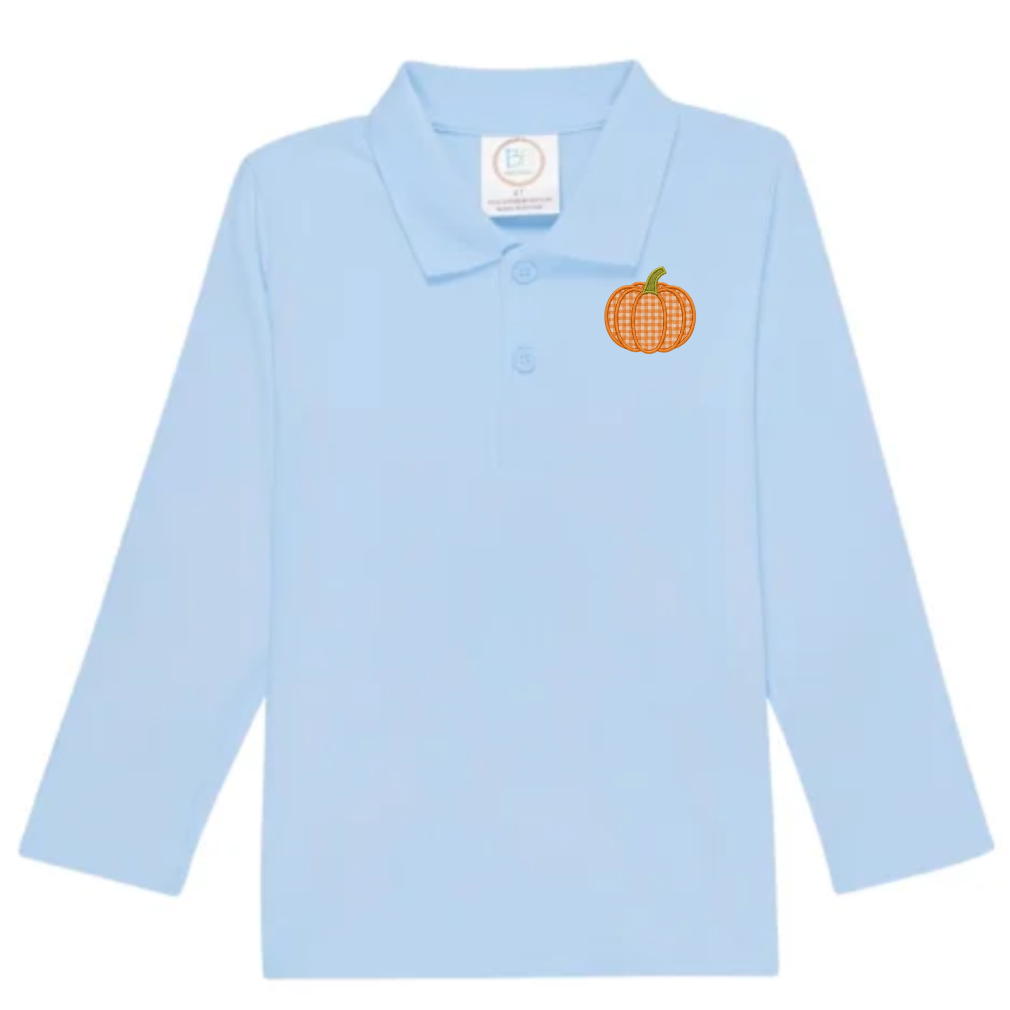 Embroidered Pumpkin Polo