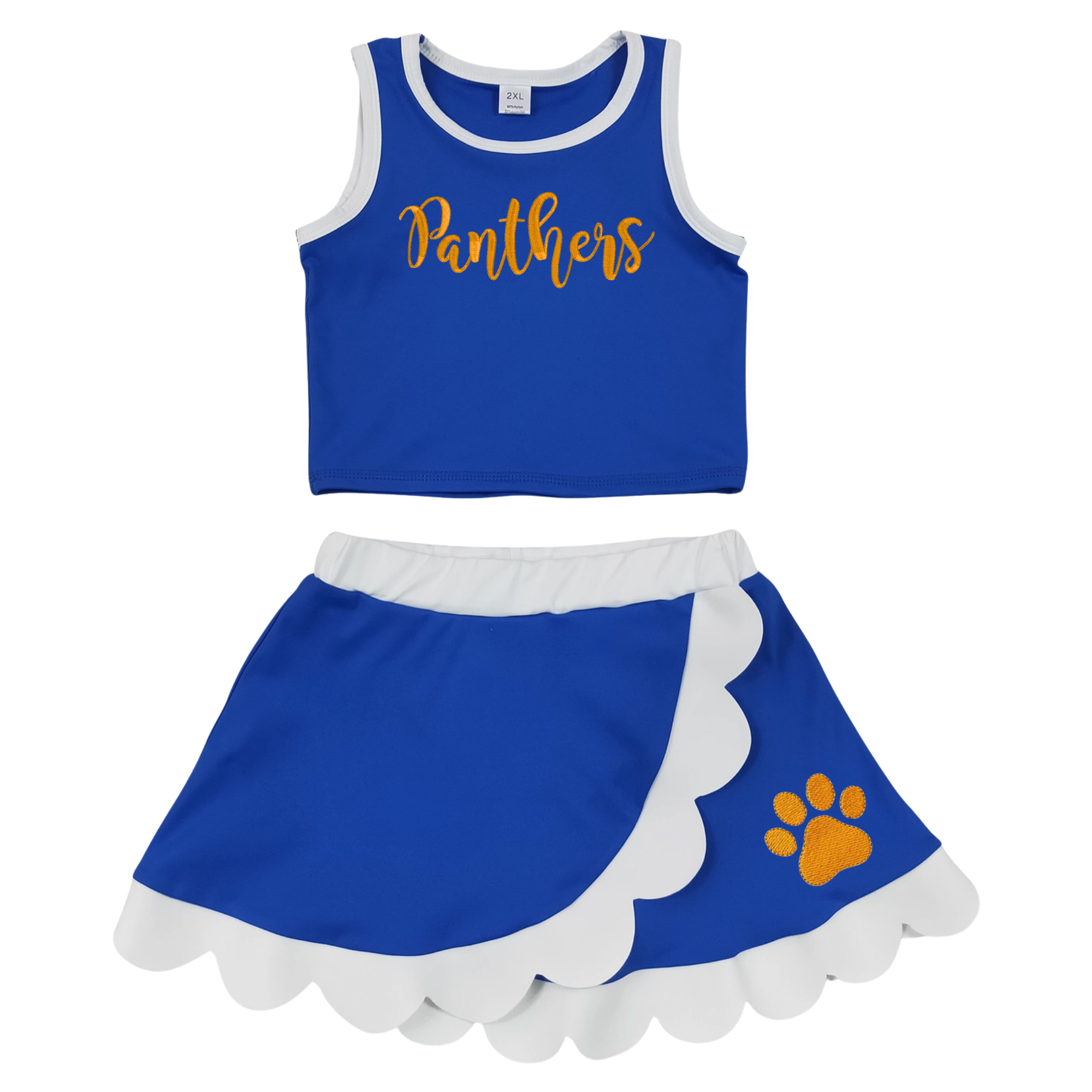 Scalloped Panther Cheer Set