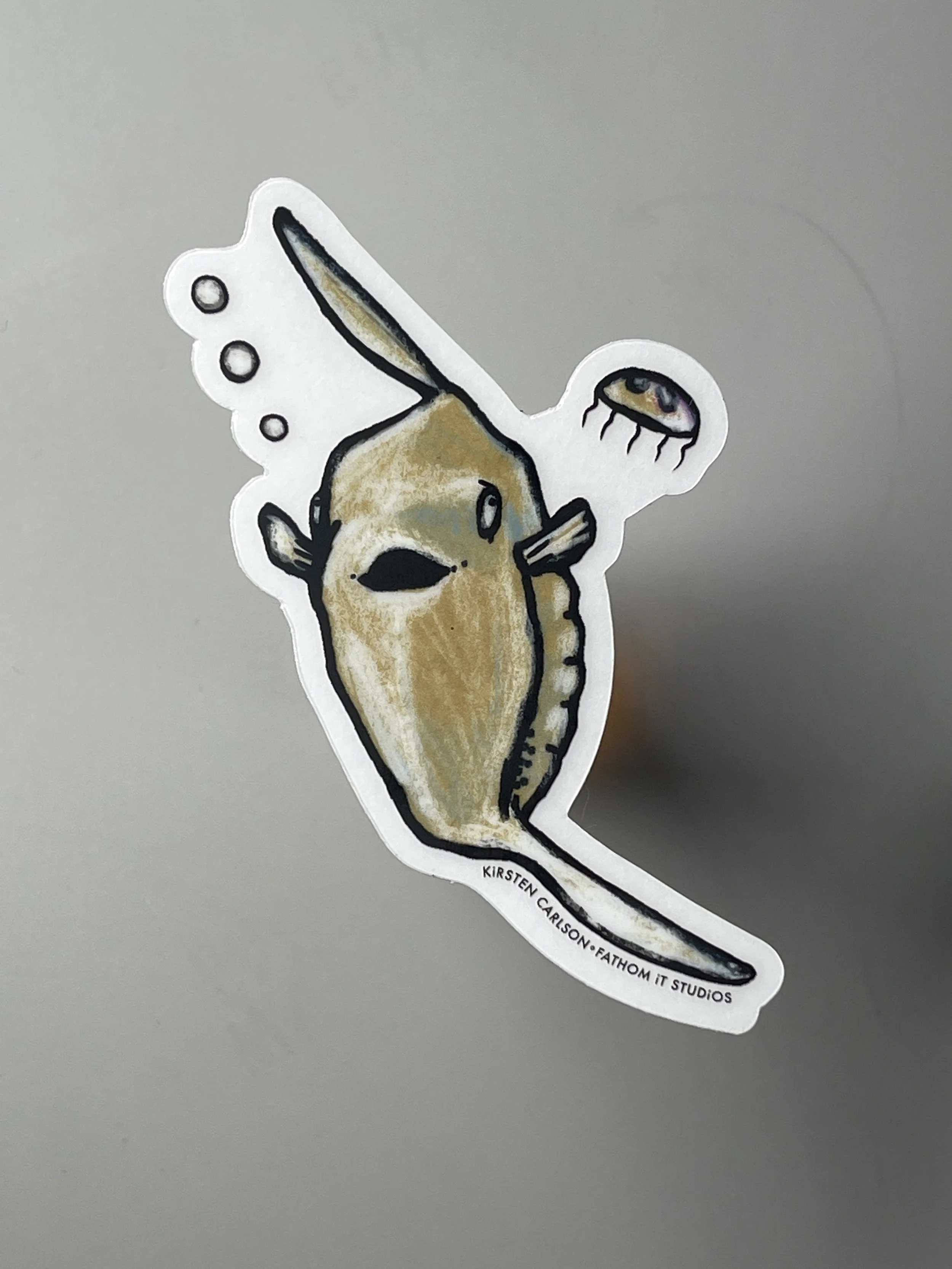 Ocean Sunfish Clear Sticker