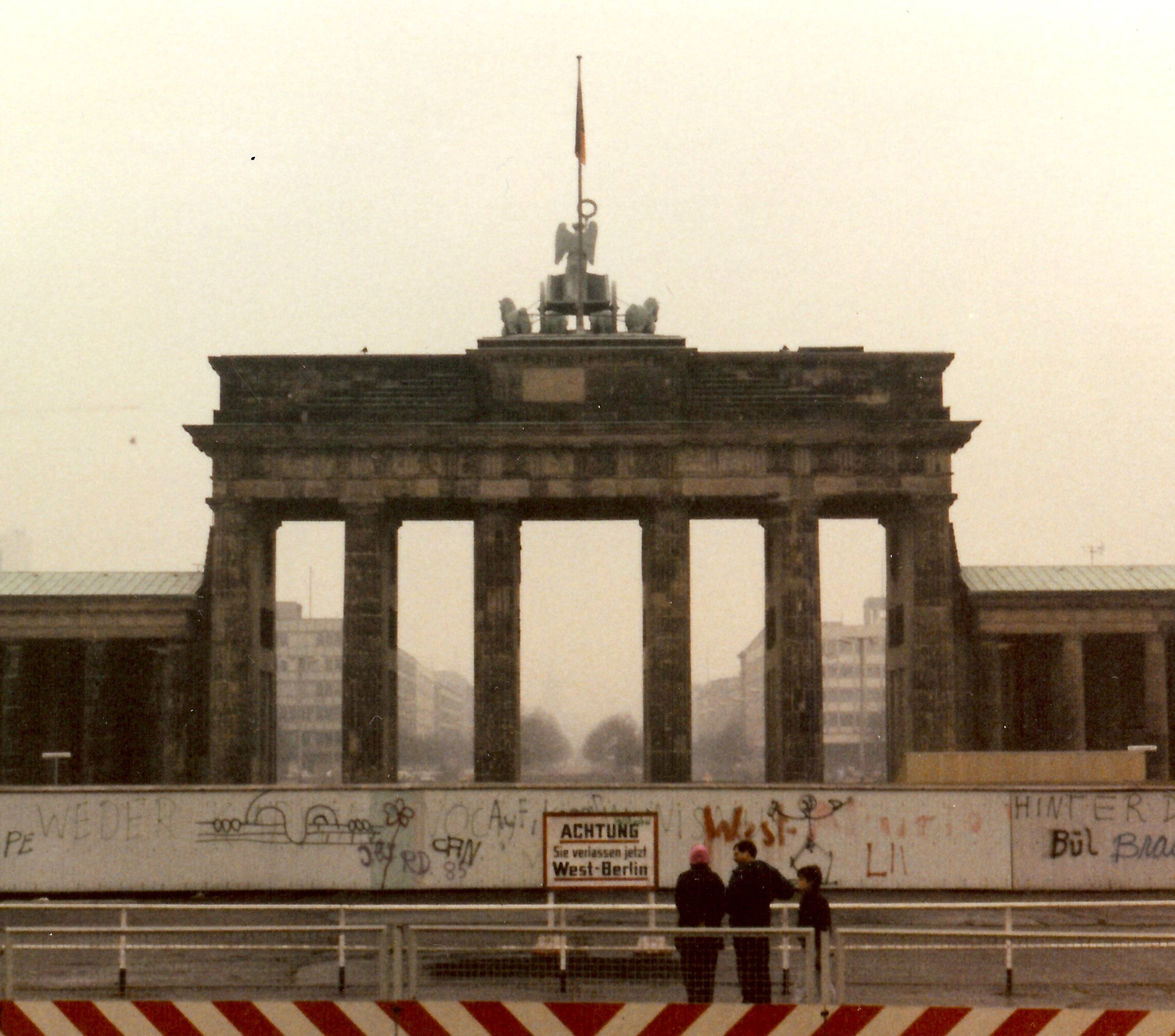 View of the Brandenburg Gate from West Berlin.