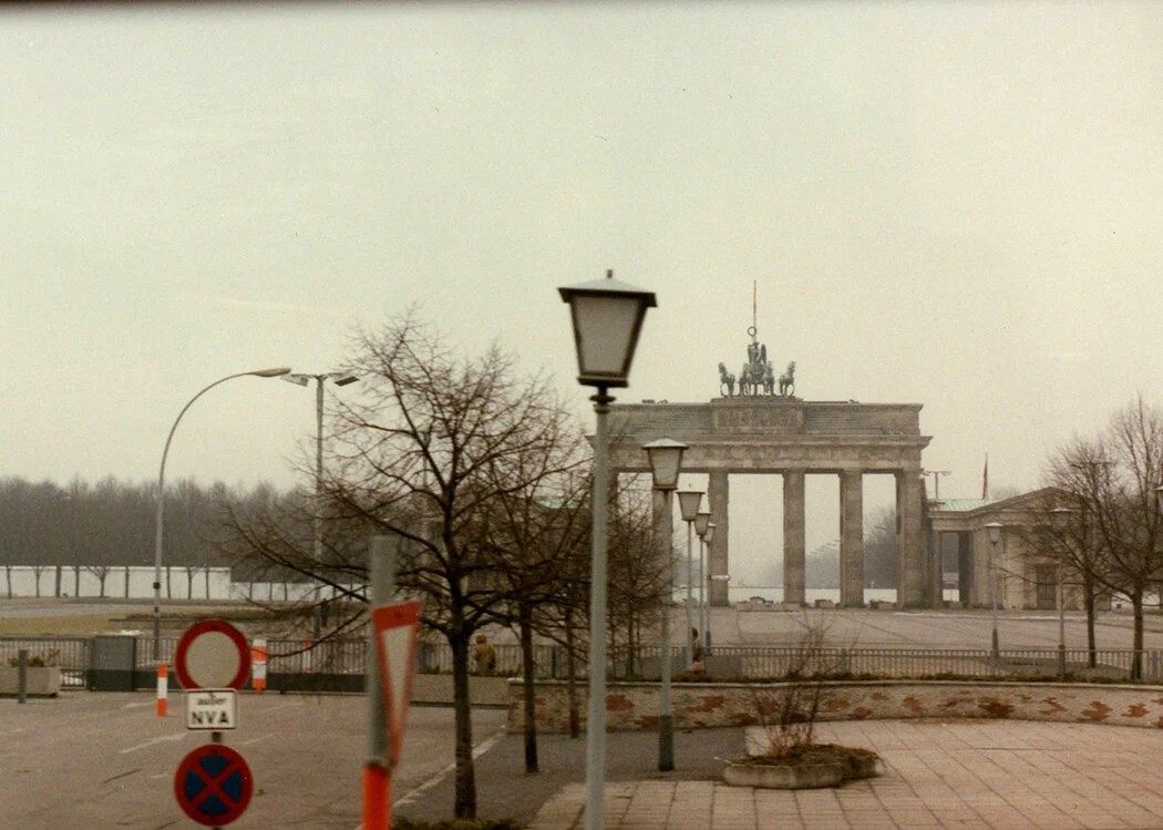 View of Brandenburg Gate from East Berlin.
