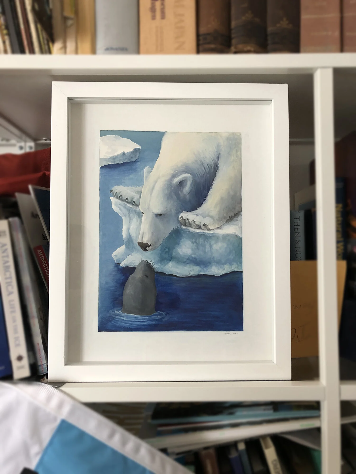 Want to own the original art? It’s available for $1000 (+shipping), framed 12 x 15 inches (pictured above)