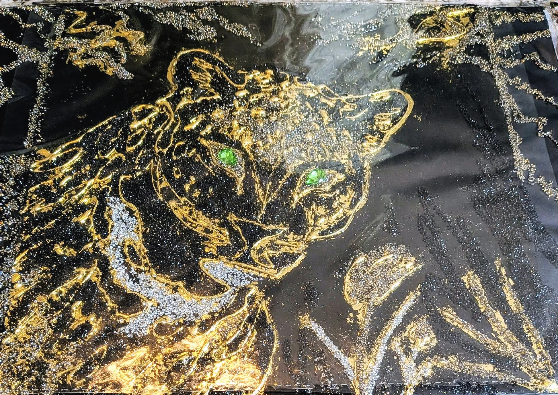 (SOLD)   Aura- zumra the panther  12x16 