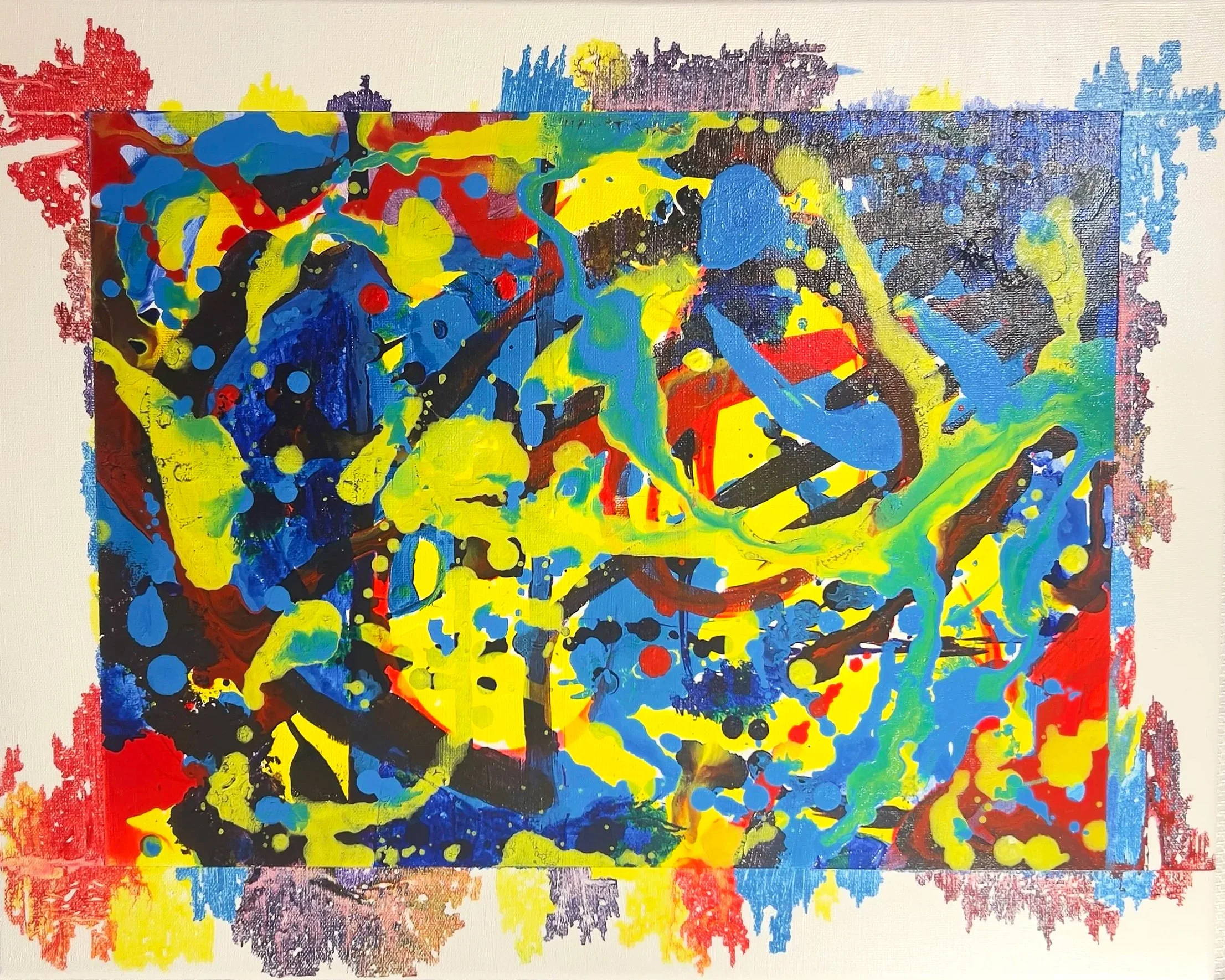Oh baby abstract     16x20
