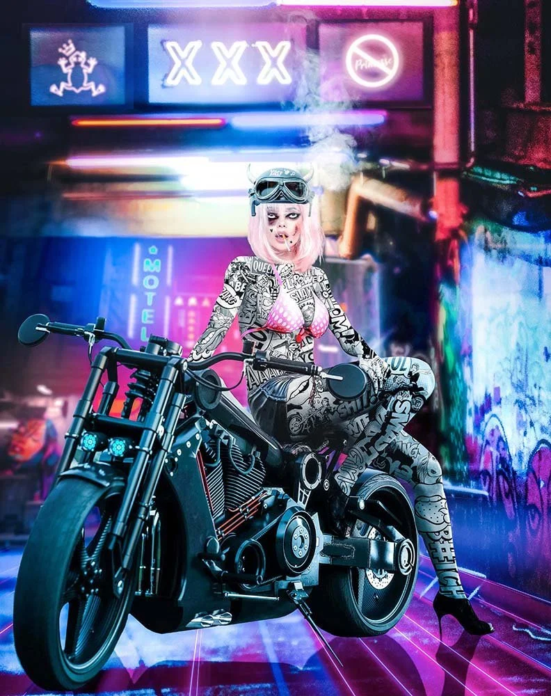 Not Your Princess (Biker)  
Unique Digital Artwork