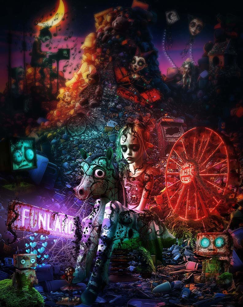 Echoes of Funland  
Unique Digital Artwork