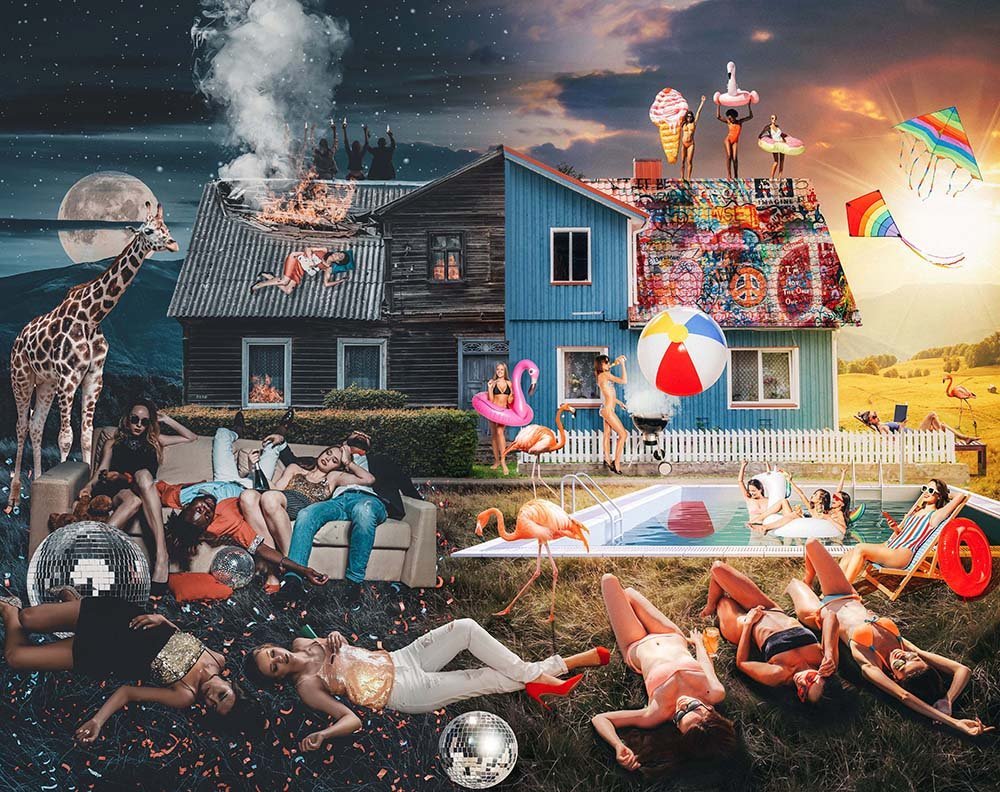 Night & Day  
Unique Digital Artwork