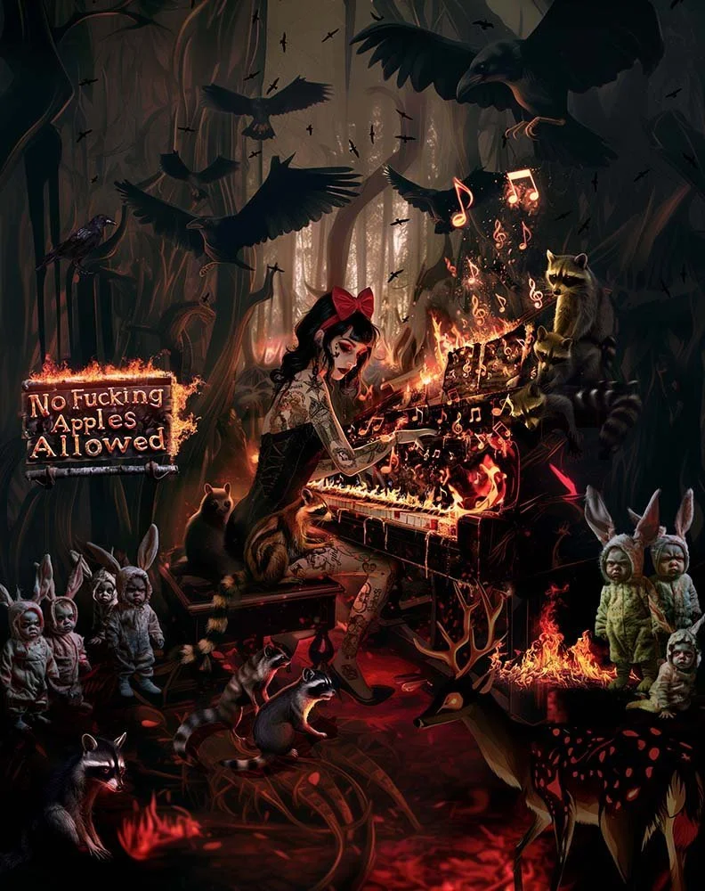 No Apples Allowed!  
Unique Digital Artwork