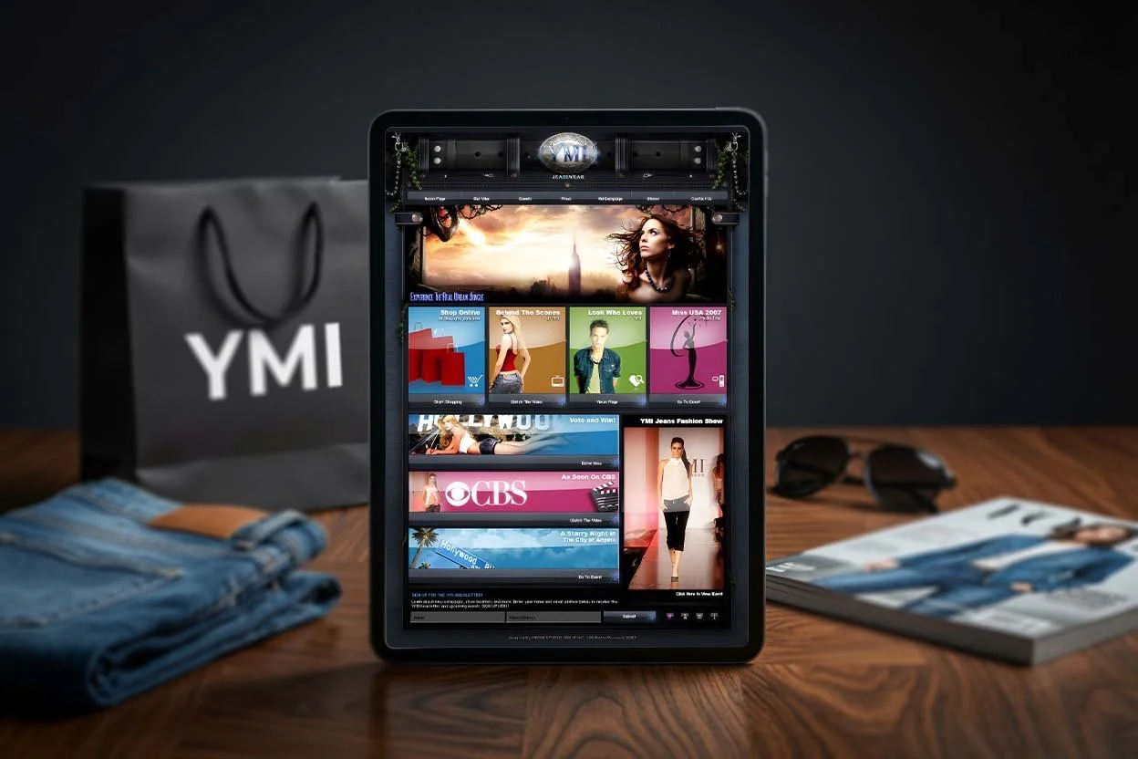  YMI Jeans 
 Website Concept & Layout Design • Fashion 