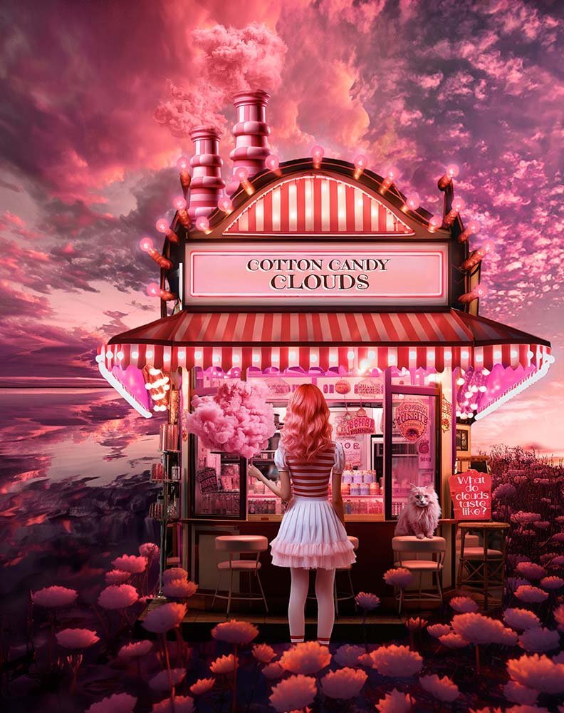 Cotton Candy Clouds  
Unique Digital Artwork