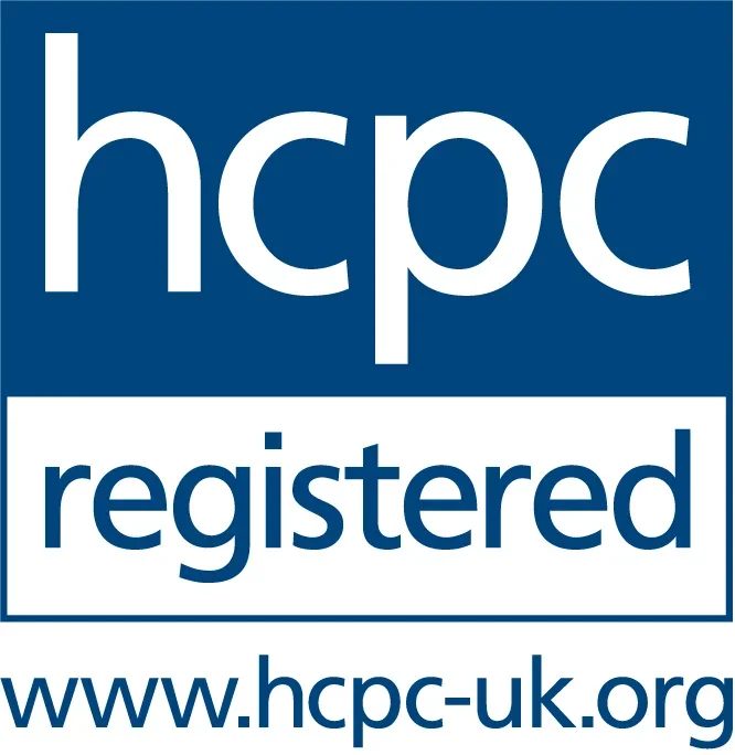 HCPC registered logo with the URL www.hcpc-uk.org.