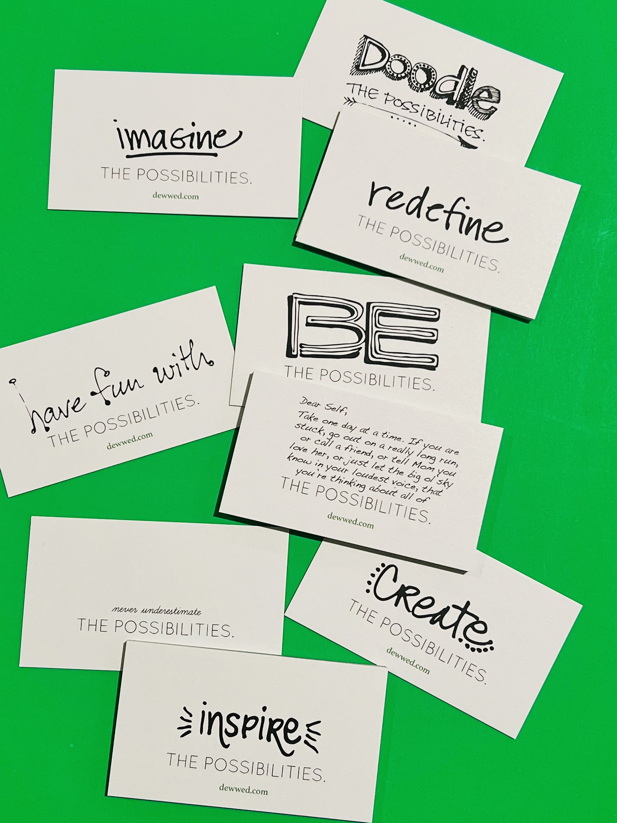Think about the possibilities: imagine, rediscover, create, and inspire.