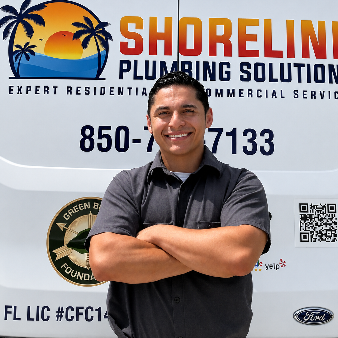 Pensacola master plumber installs gas line