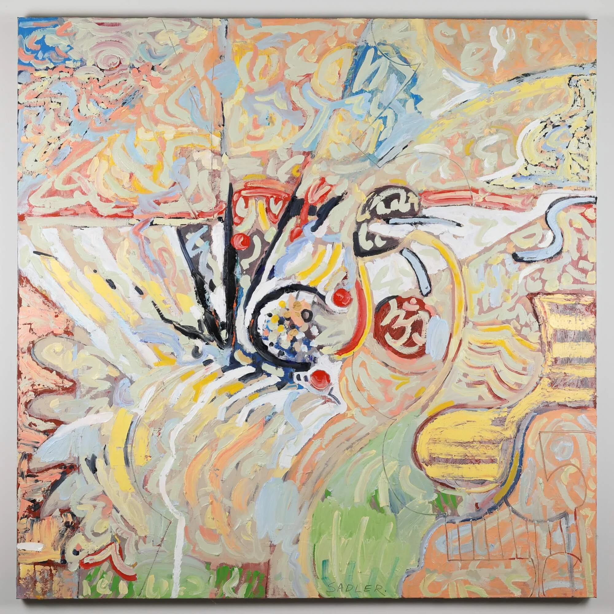Sky Writing, 2026
Oil on Canvas
48 x 48 in
121.9 x 121.9 cm