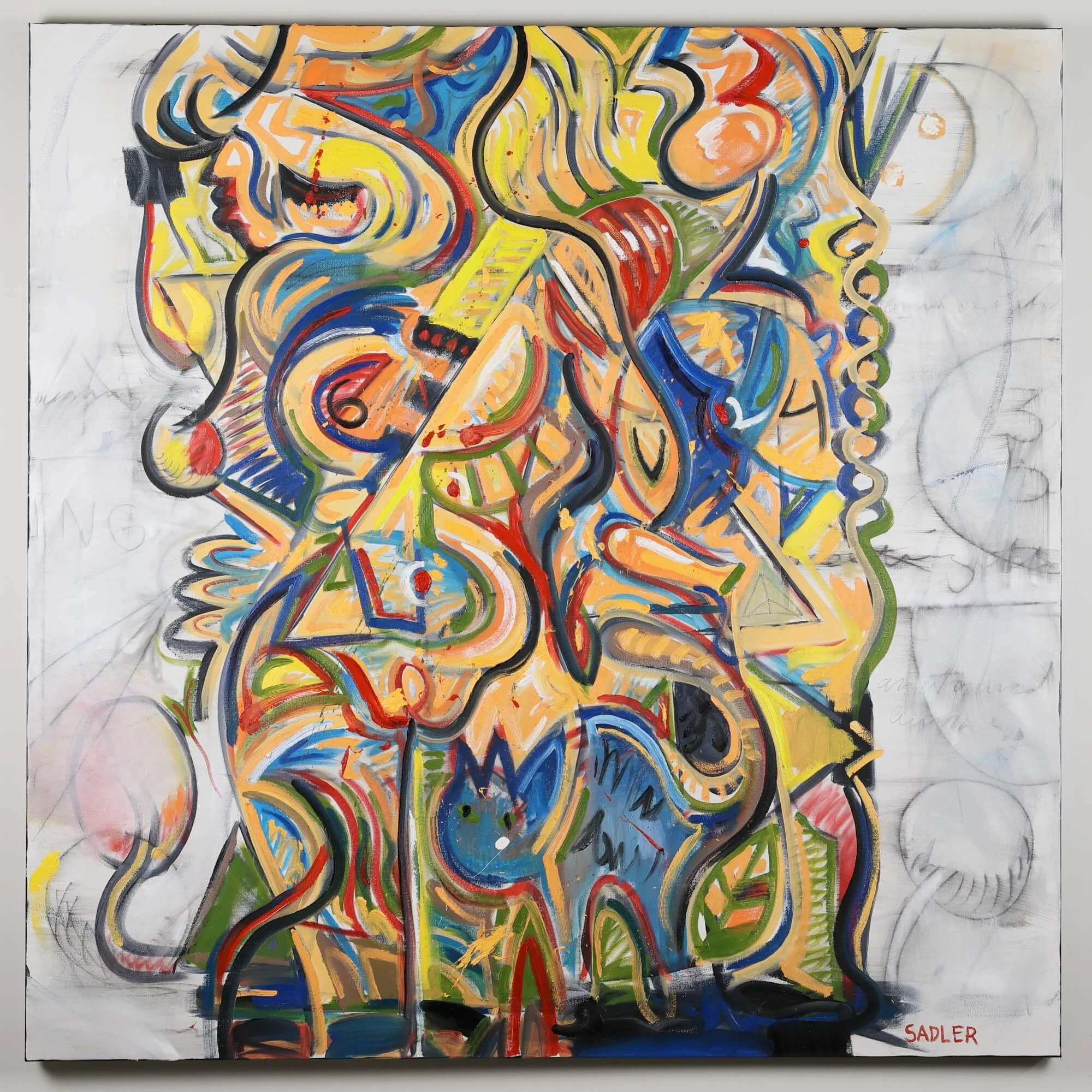 Trunk, 2026
Oil and China Marker on Canvas
48 x 48 in 
121.9 x 121.9 cm