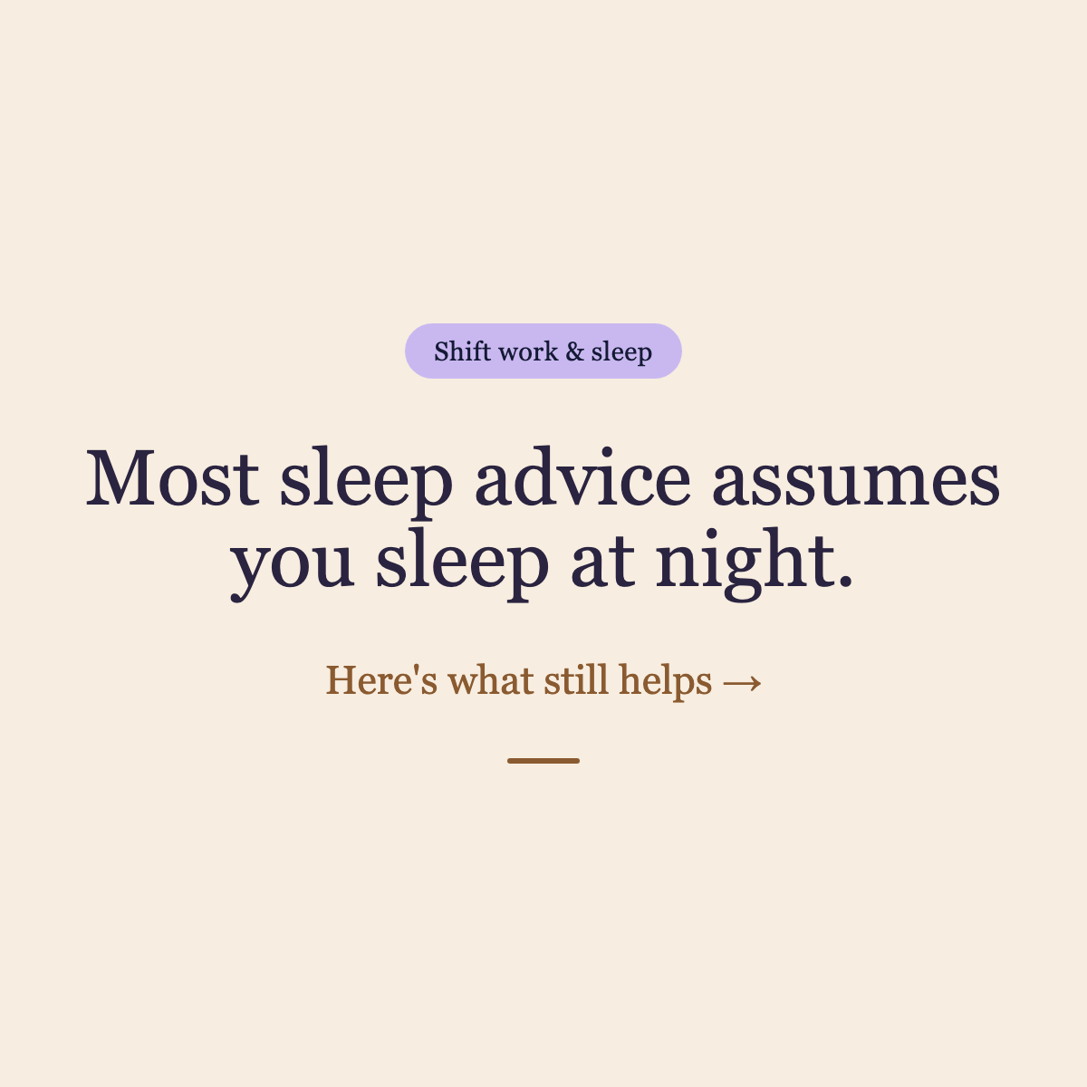 Shift Work and Insomnia: How CBT-I Adapts
